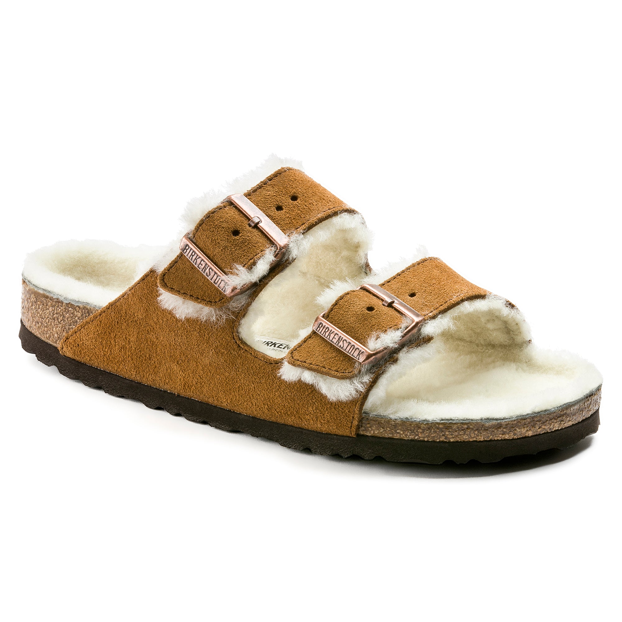 Birkenstock Sandalo Arizona Shearling Donna Mink