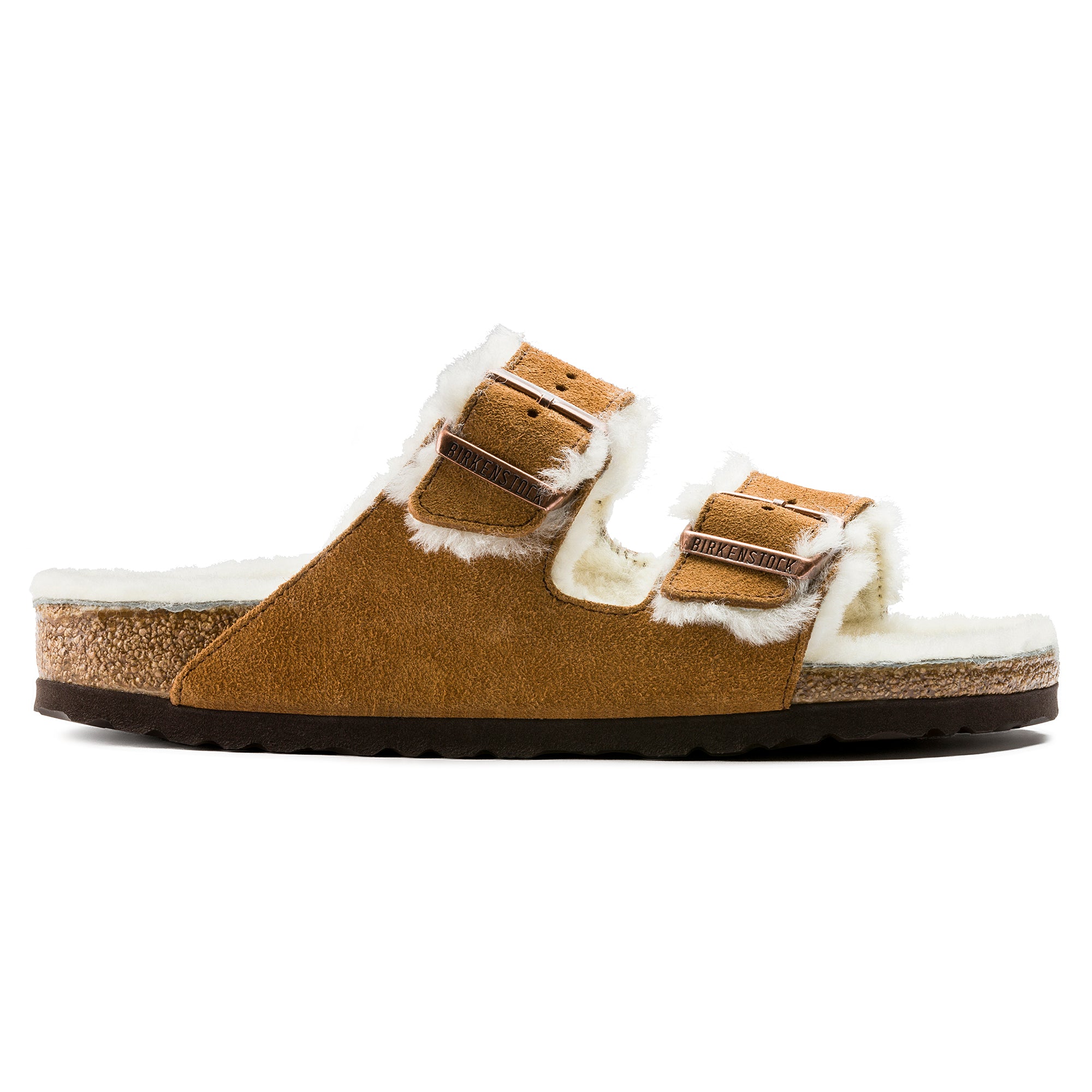 Birkenstock Sandalo Arizona Shearling Donna Mink