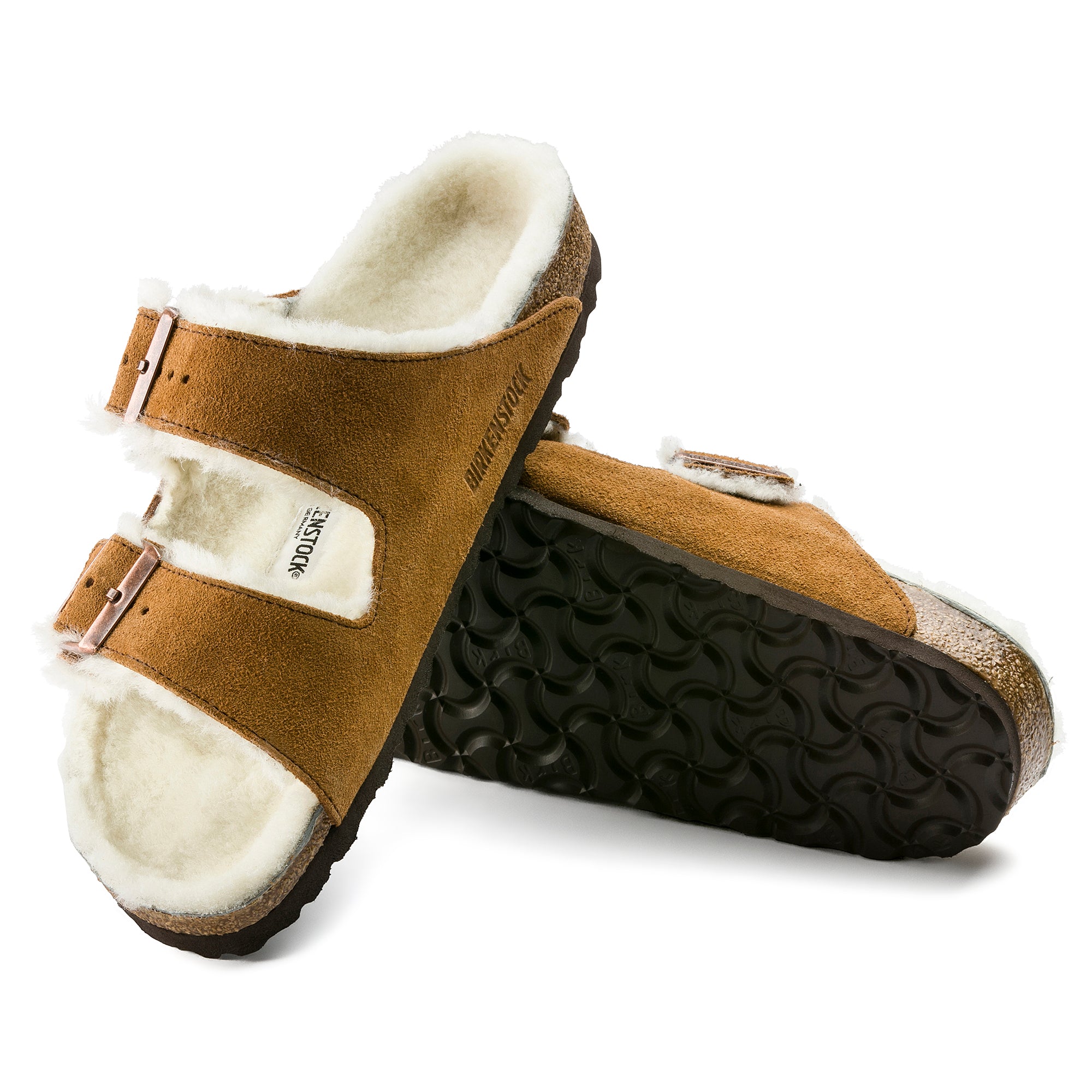 Birkenstock Sandalo Arizona Shearling Donna Mink