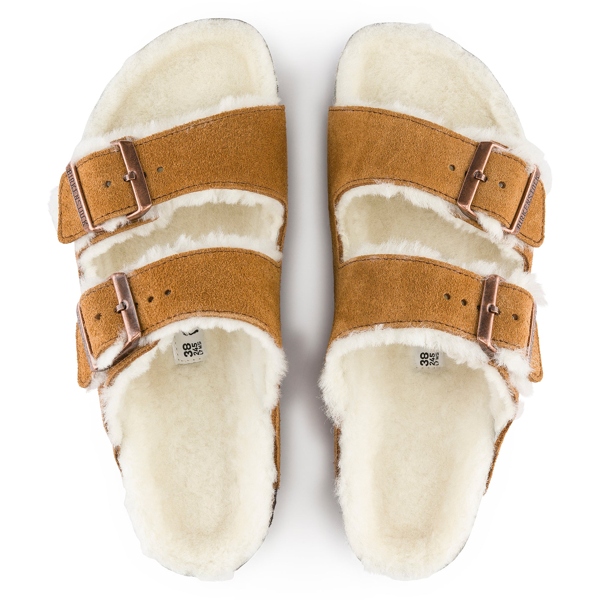 Birkenstock Sandalo Arizona Shearling Donna Mink