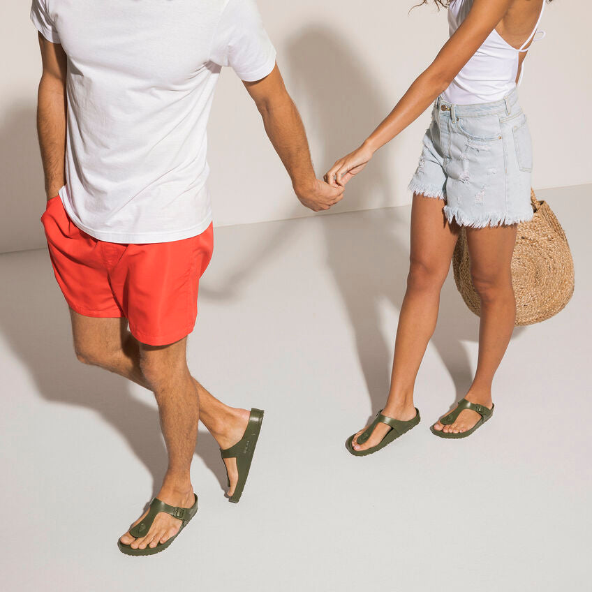 Birkenstock Infradito in Eva Gizeh Unisex Khaki