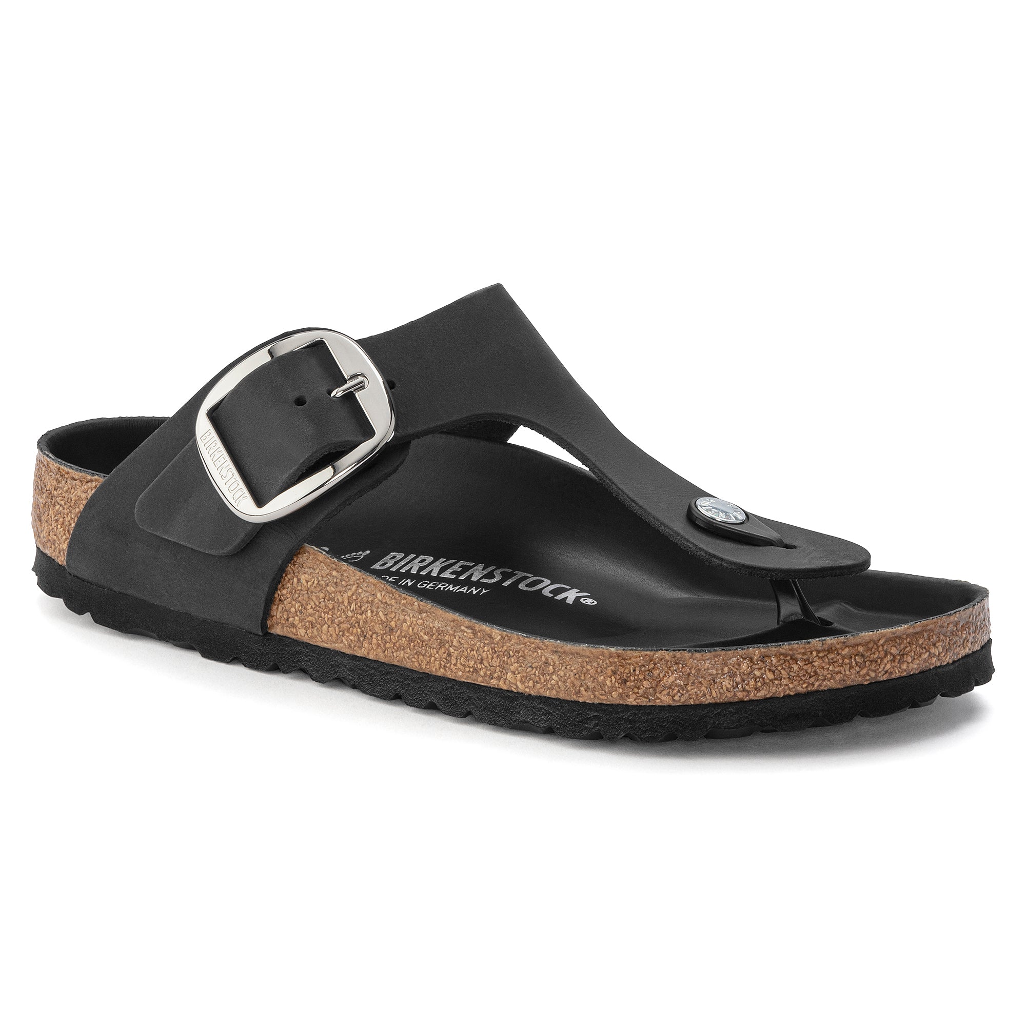 Birkenstock Sandalo Gizen Big Buckle Donna Nero