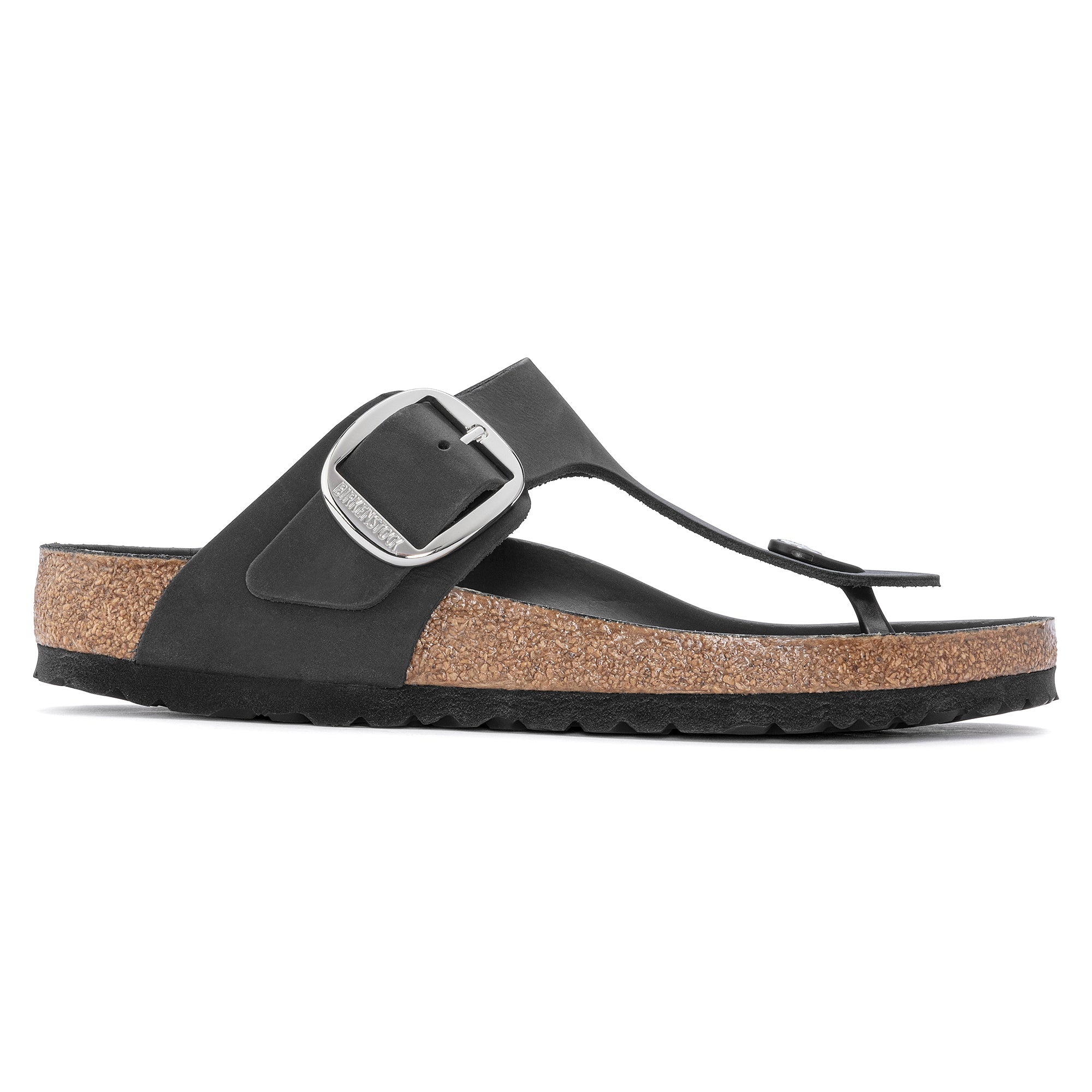 Birkenstock Sandalo Gizen Big Buckle Donna Nero