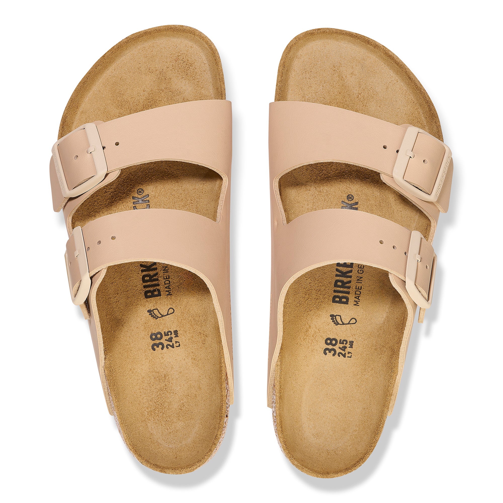 Birkenstock Sandalo in Birko-Flor Arizona Donna New Beige