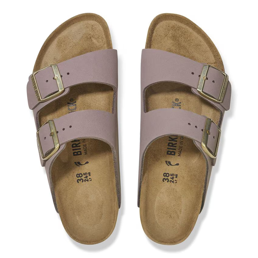 Birkenstock Sandalo in Pelle Arizona Donna Faded Purple