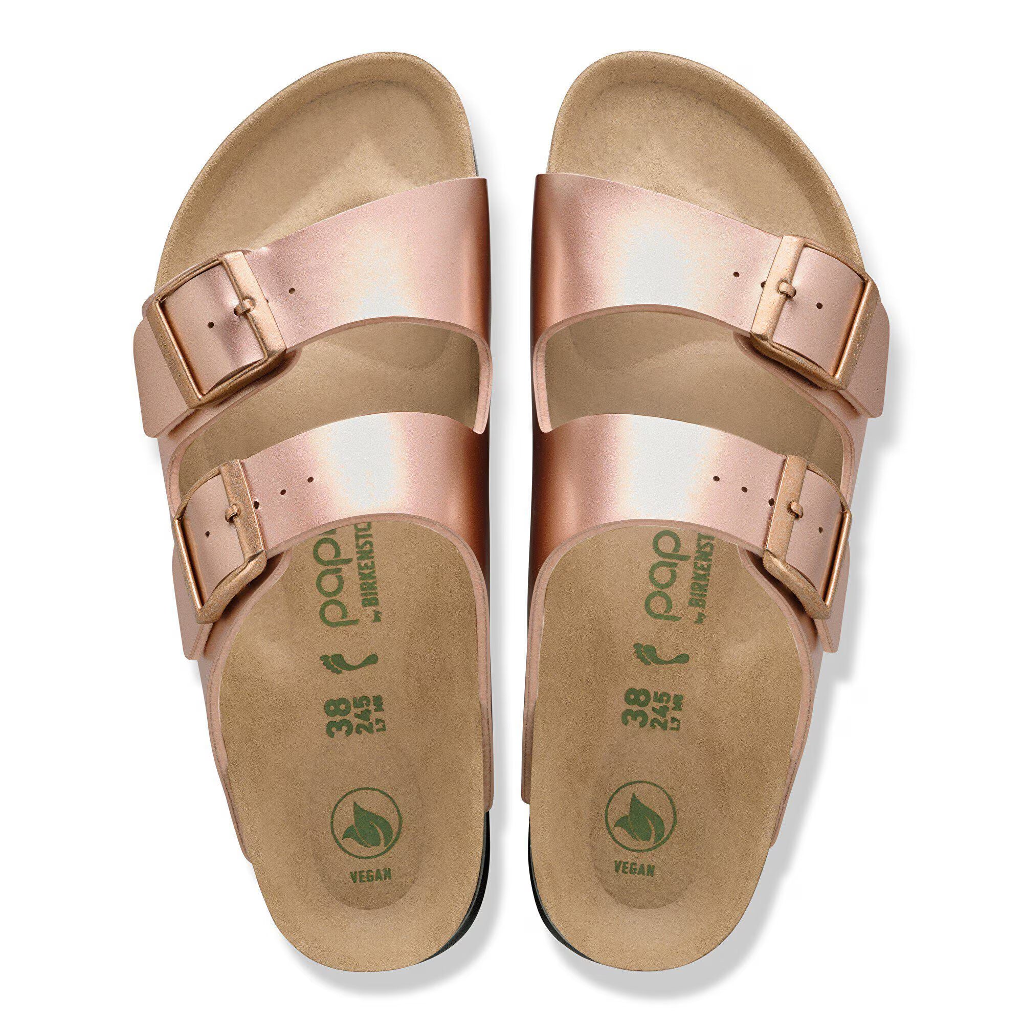 Birkenstock Sandalo Papillio Arizona Pap Flex Platform Donna Electric Metallic Copper