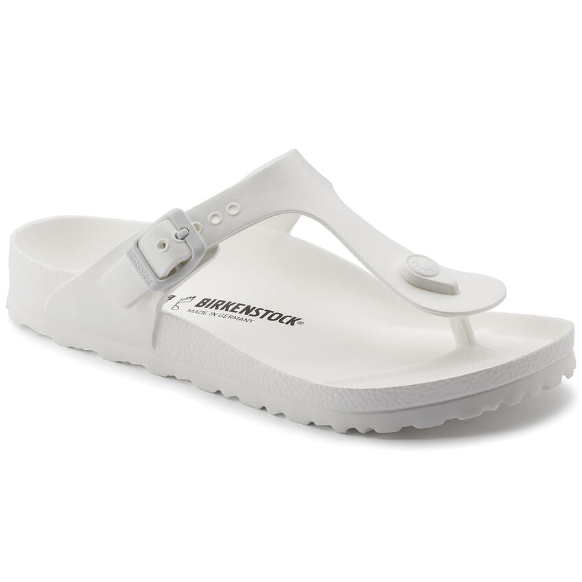Birkenstock Infradito in Eva Gizeh Unisex Bianco