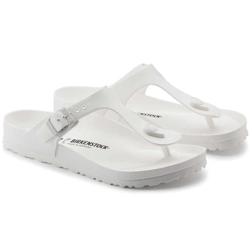 Birkenstock Infradito in Eva Gizeh Unisex Bianco