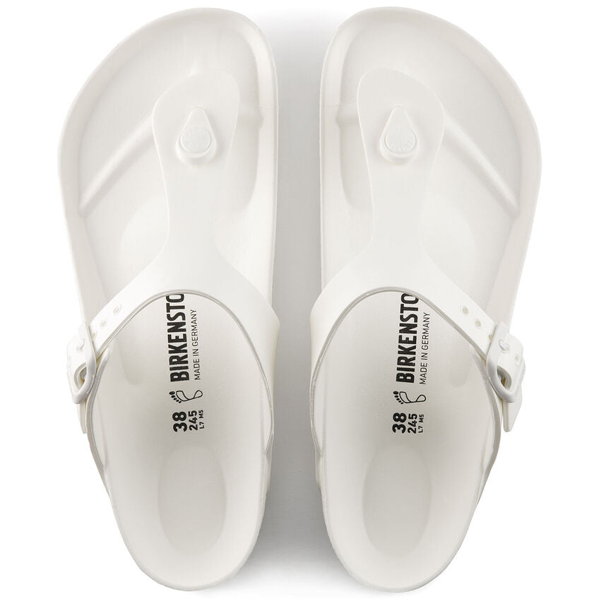 Birkenstock Infradito in Eva Gizeh Unisex Bianco
