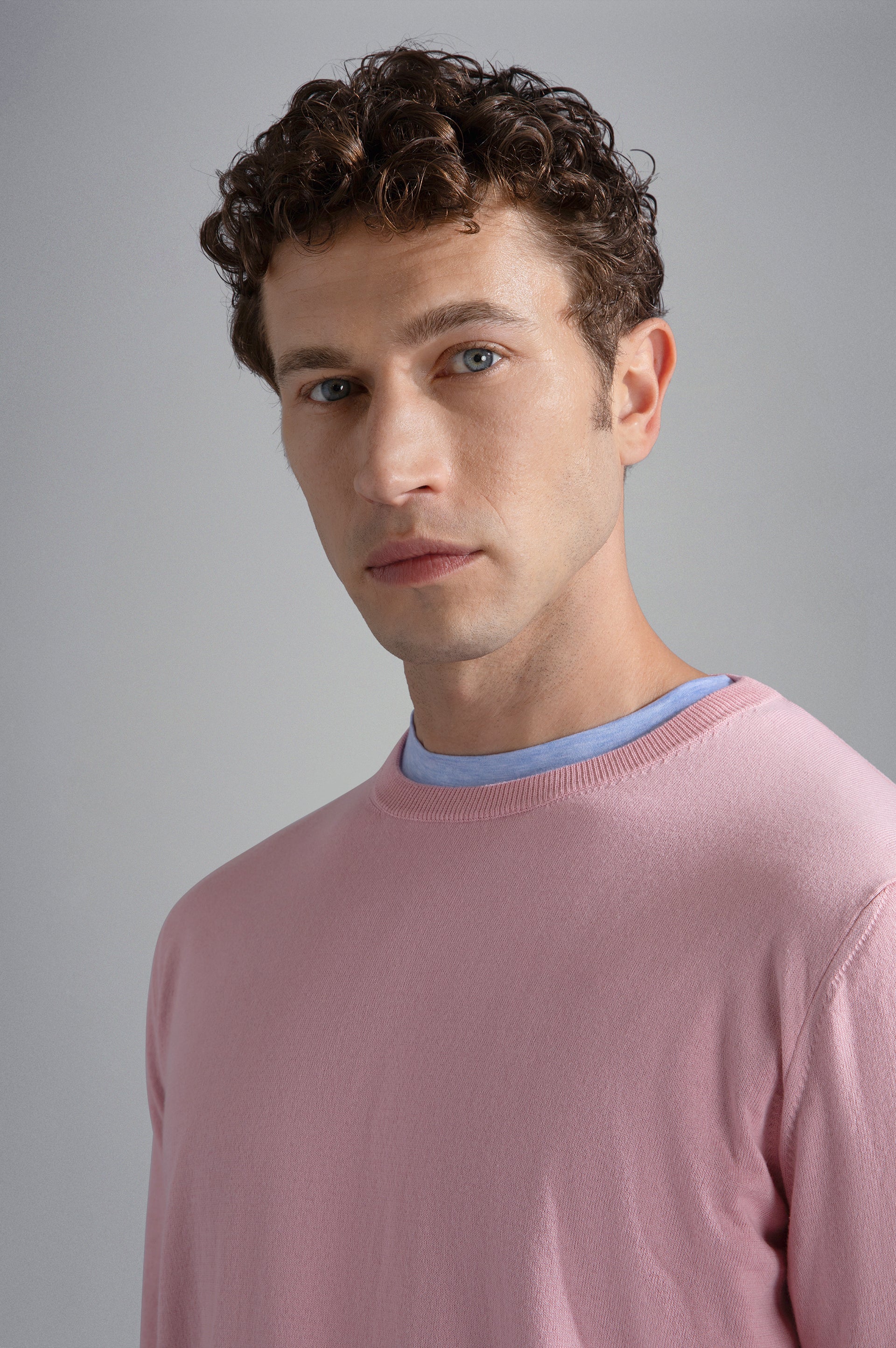 Paul & Shark Maglia in Cotone Girocollo Uomo Rosa