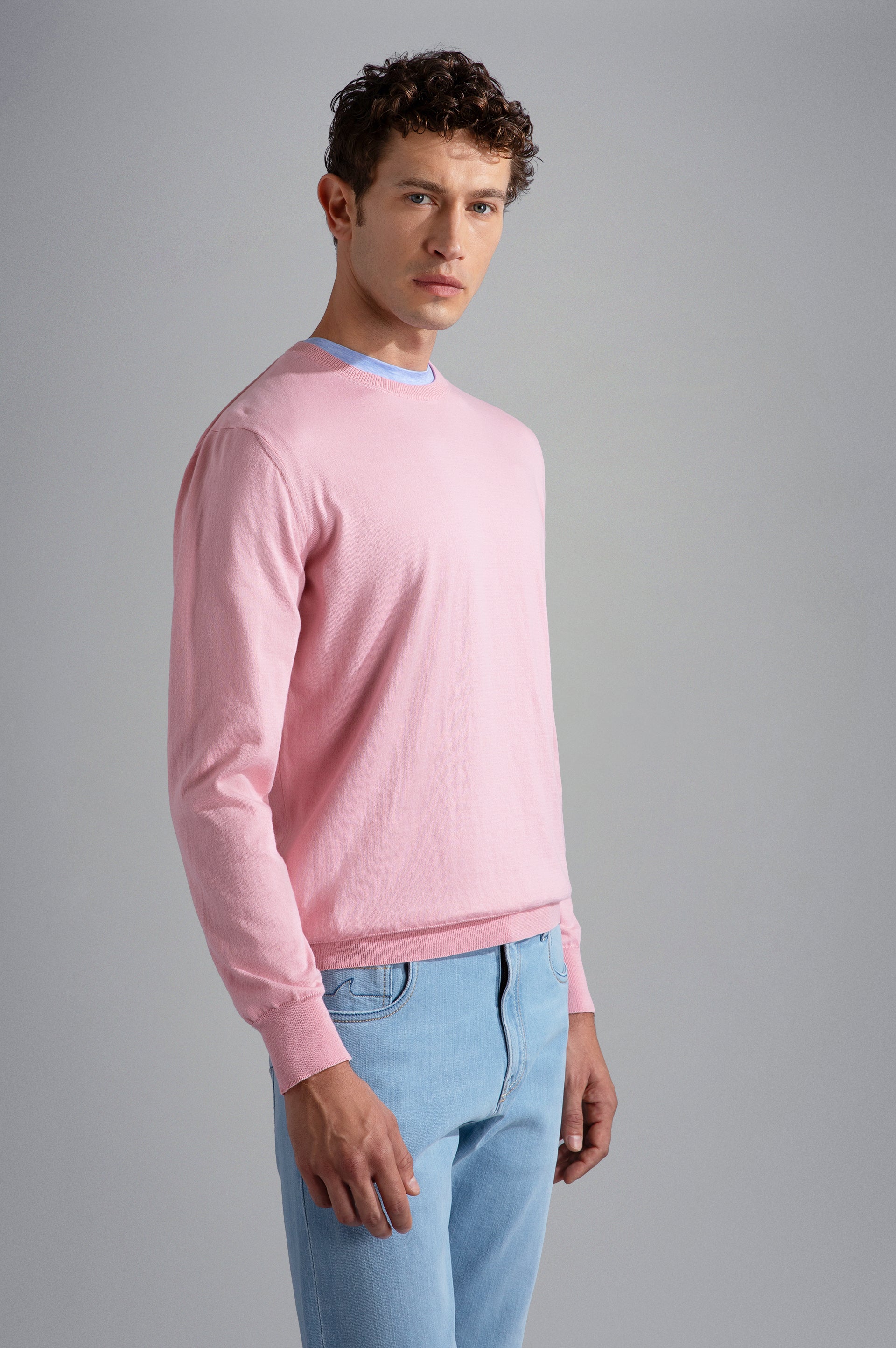 Paul & Shark Maglia in Cotone Girocollo Uomo Rosa