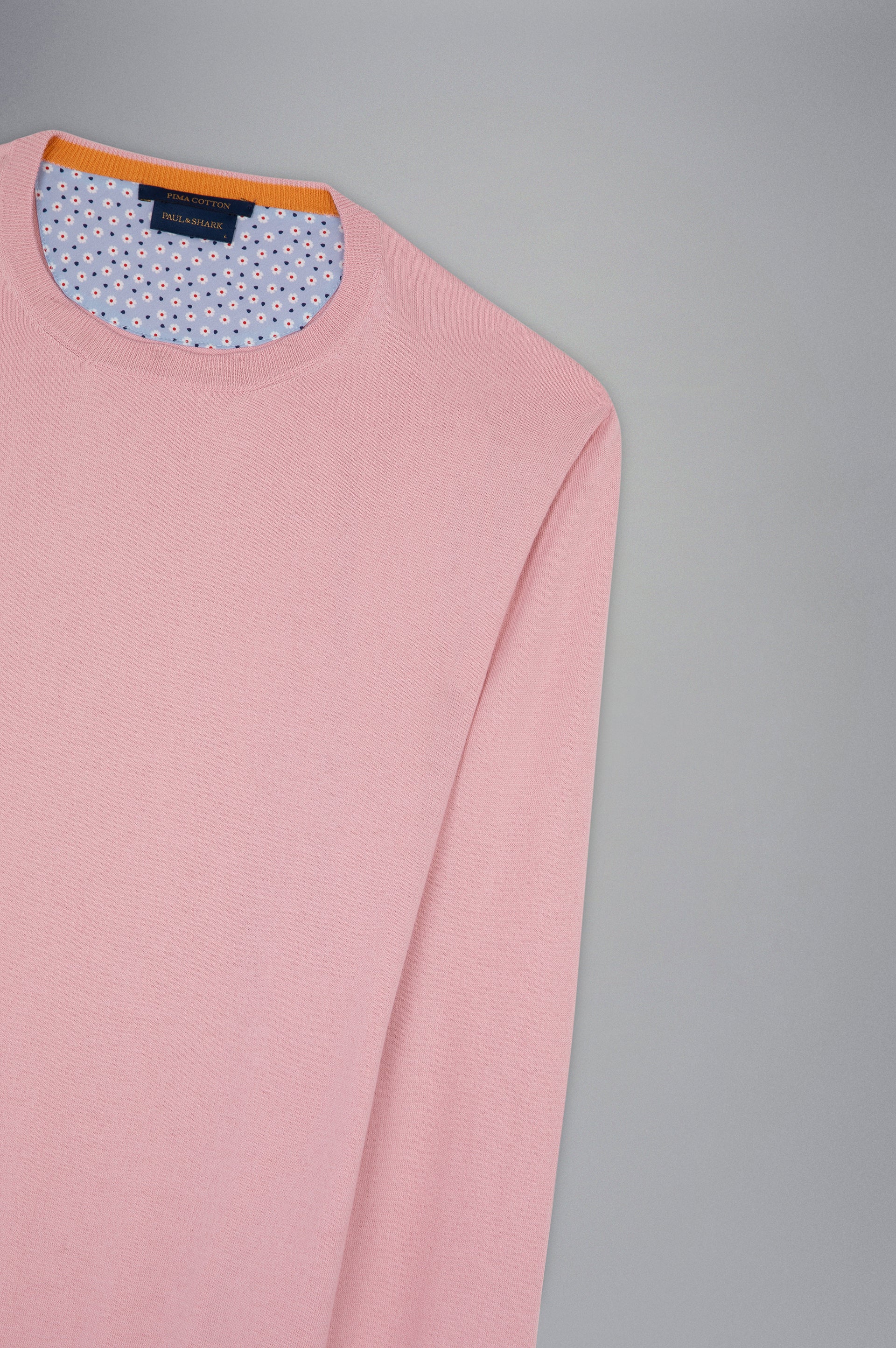 Paul & Shark Maglia in Cotone Girocollo Uomo Rosa