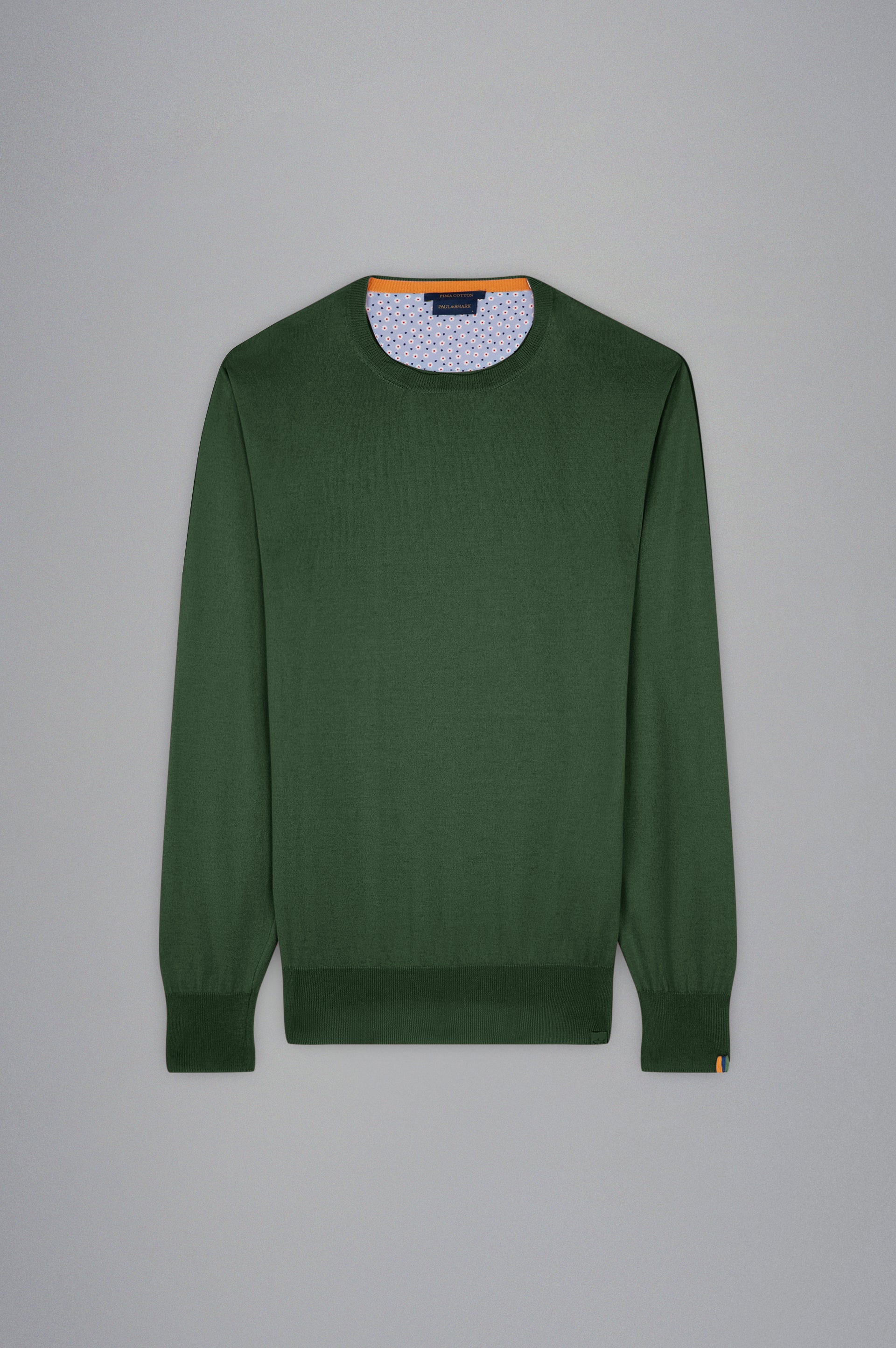 Paul & Shark Maglia in Cotone Girocollo Uomo Verde