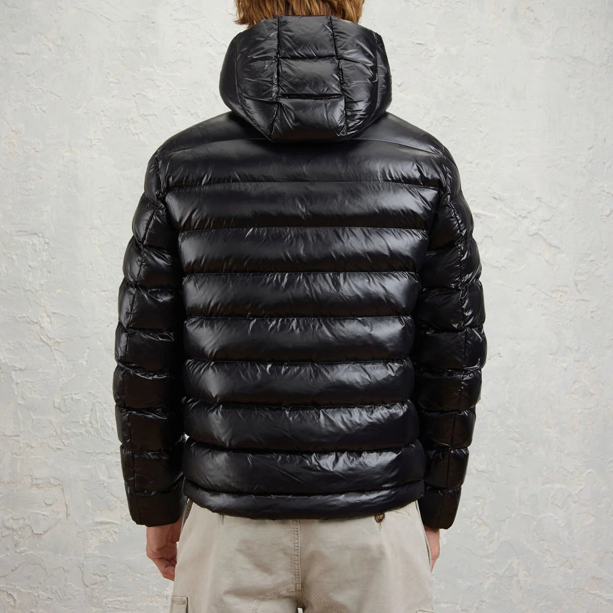 Blauer Giubbino Corto Imbottito in Ovatta Termica Adams Uomo Nero