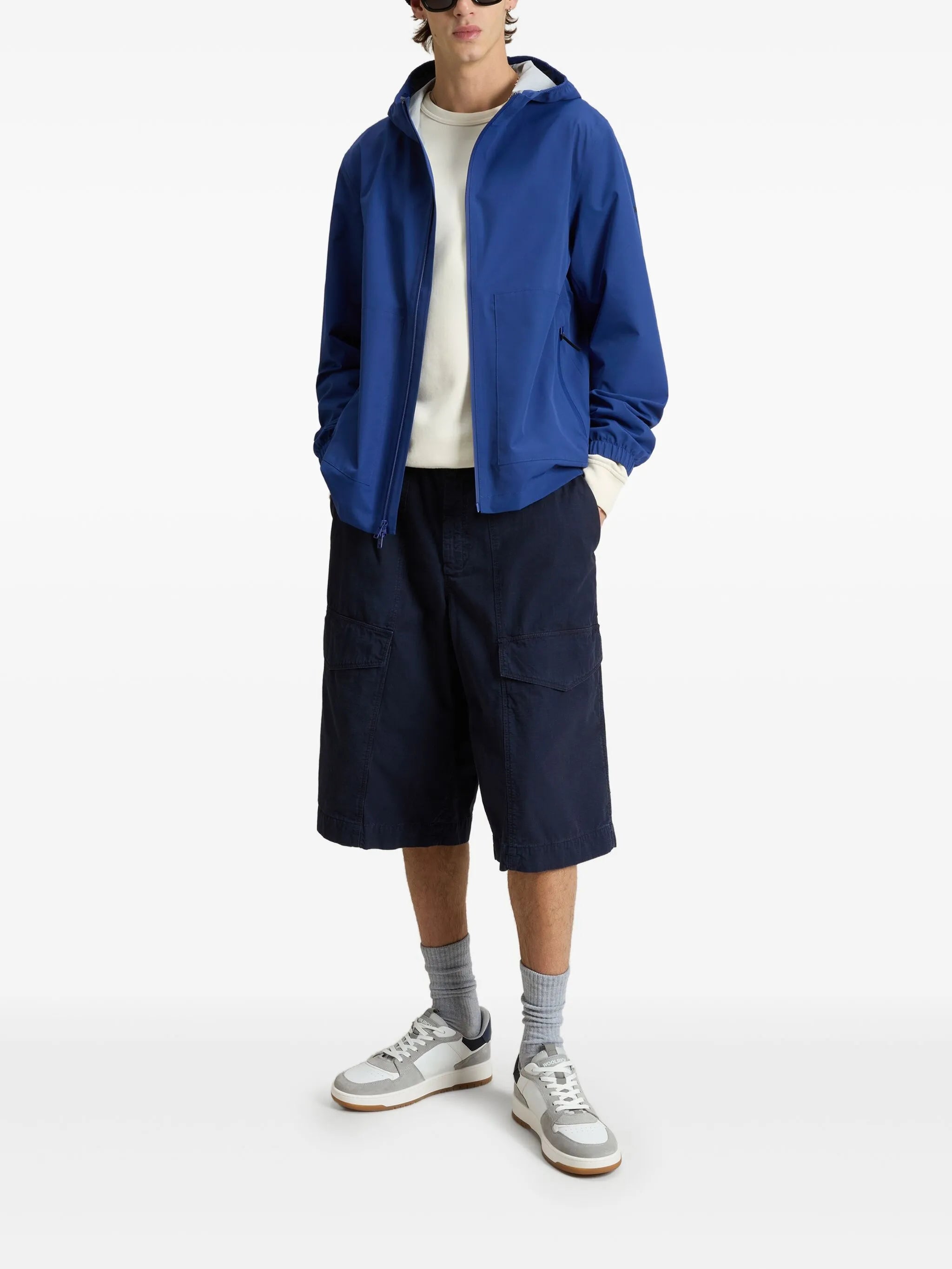 Woolrich Giacca Pacific in Tessuto a Due Strati Uomo Deep Royal