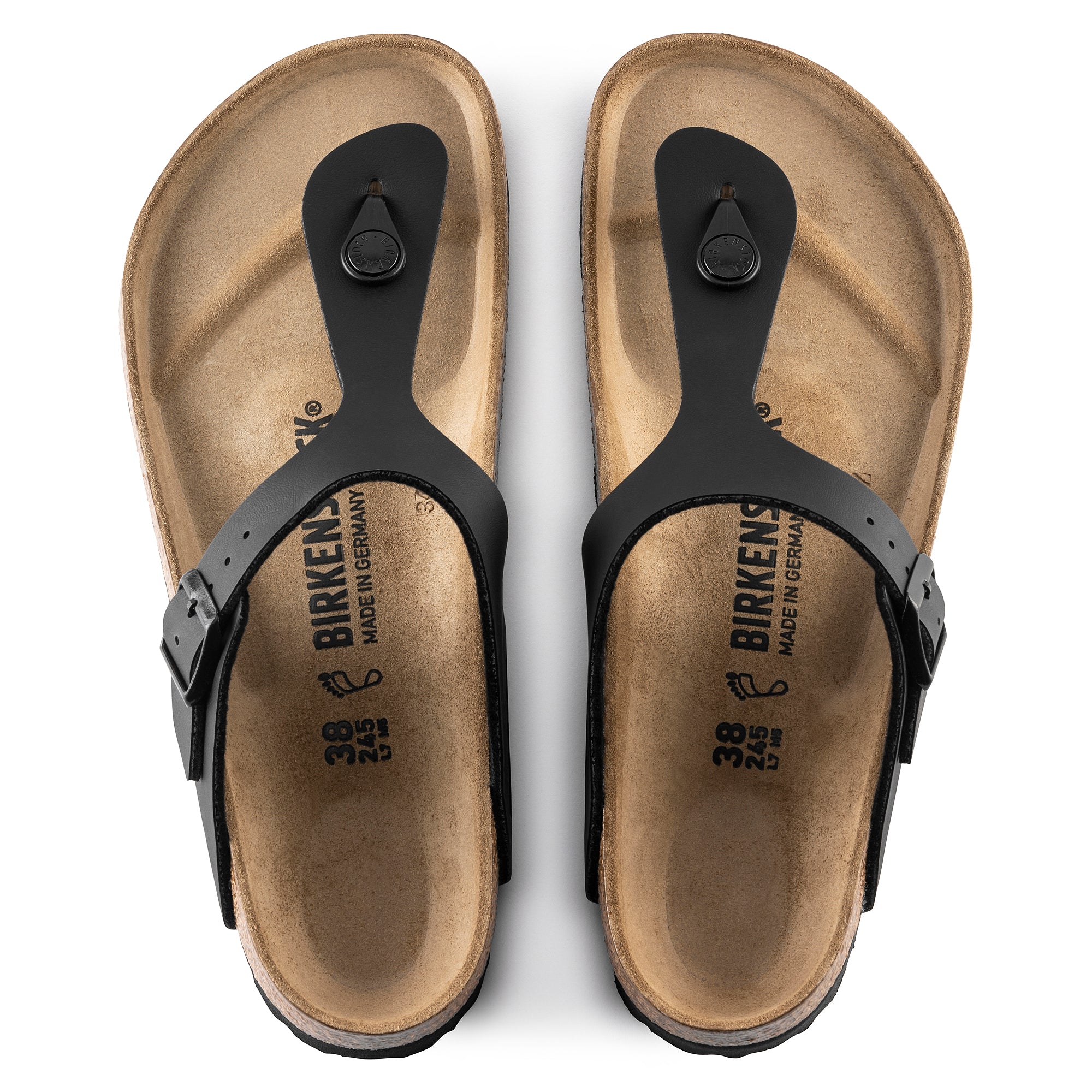 Birkenstock Sandalo Infradito Gizeh Uomo Nero