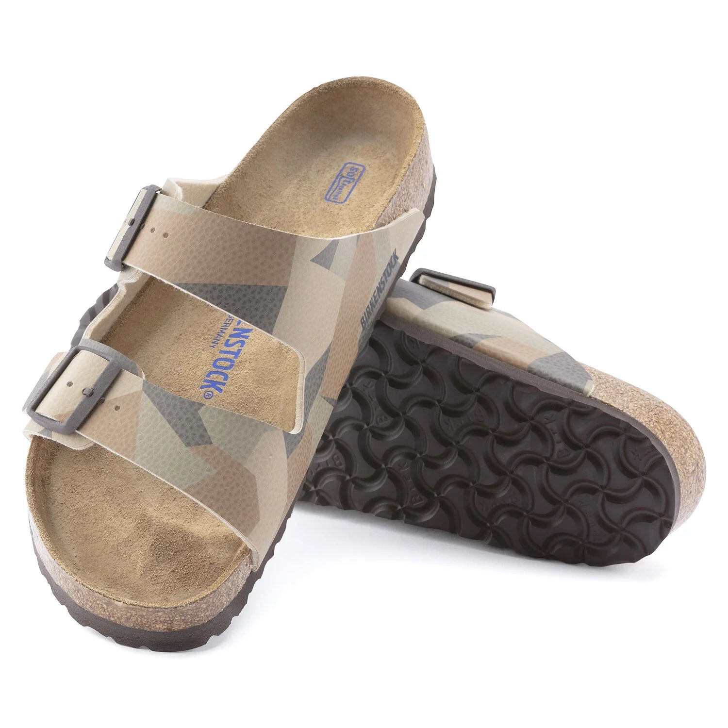 Birkenstock Sandalo in Birko-Flor Arizona Uomo Camo Core