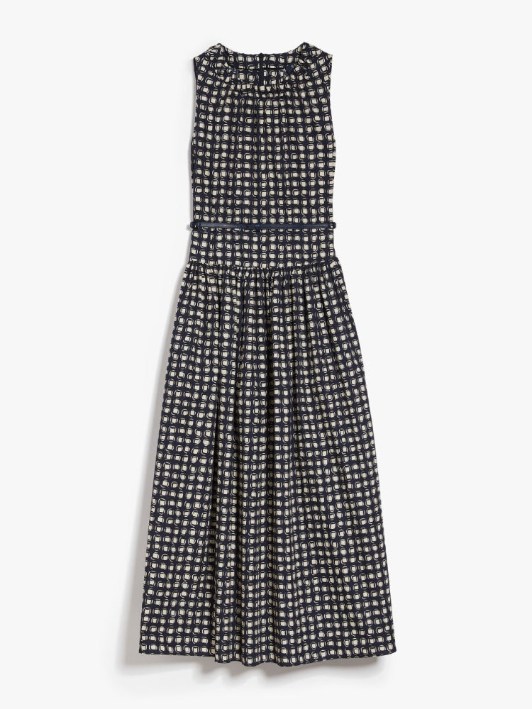 'S Max Mara Abito in Cotone Stampato Gina Donna