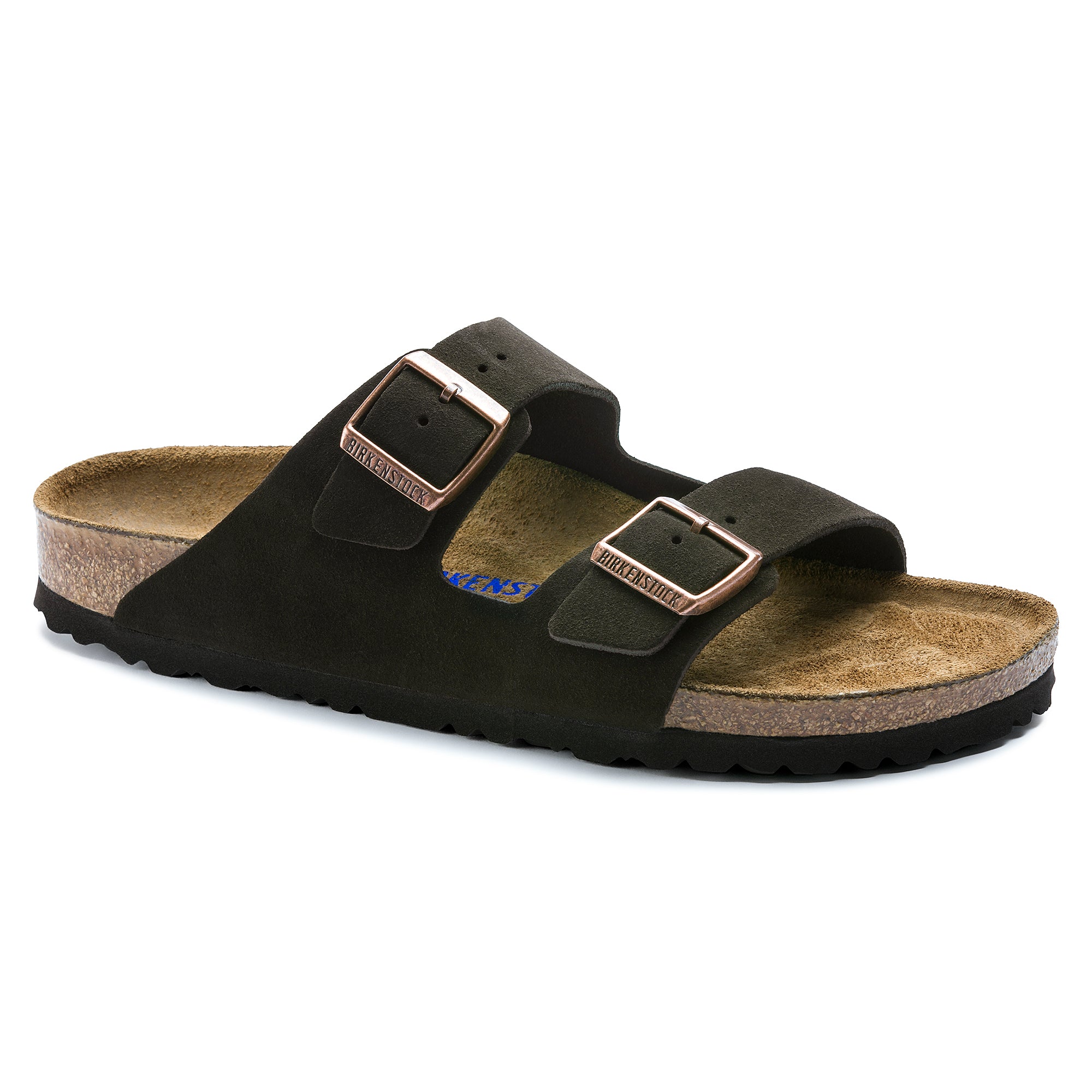 Birkenstock Sandalo in Pelle Scamosciata Arizona BS Unisex Mocha