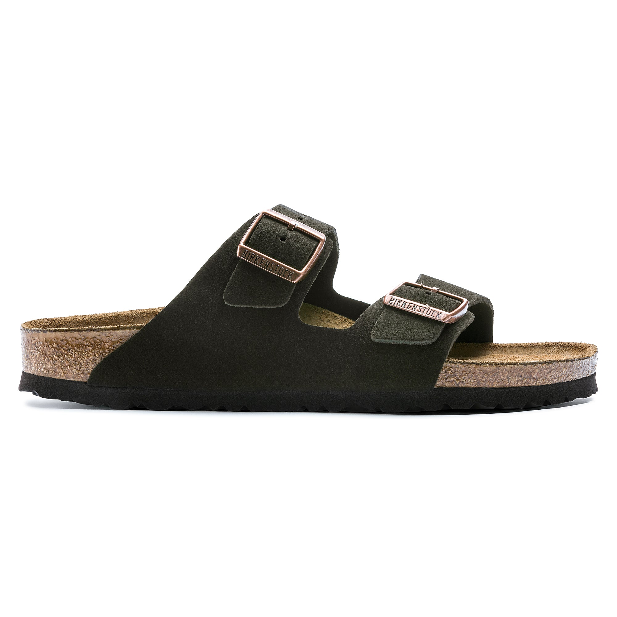 Birkenstock Sandalo in Pelle Scamosciata Arizona BS Unisex Mocha
