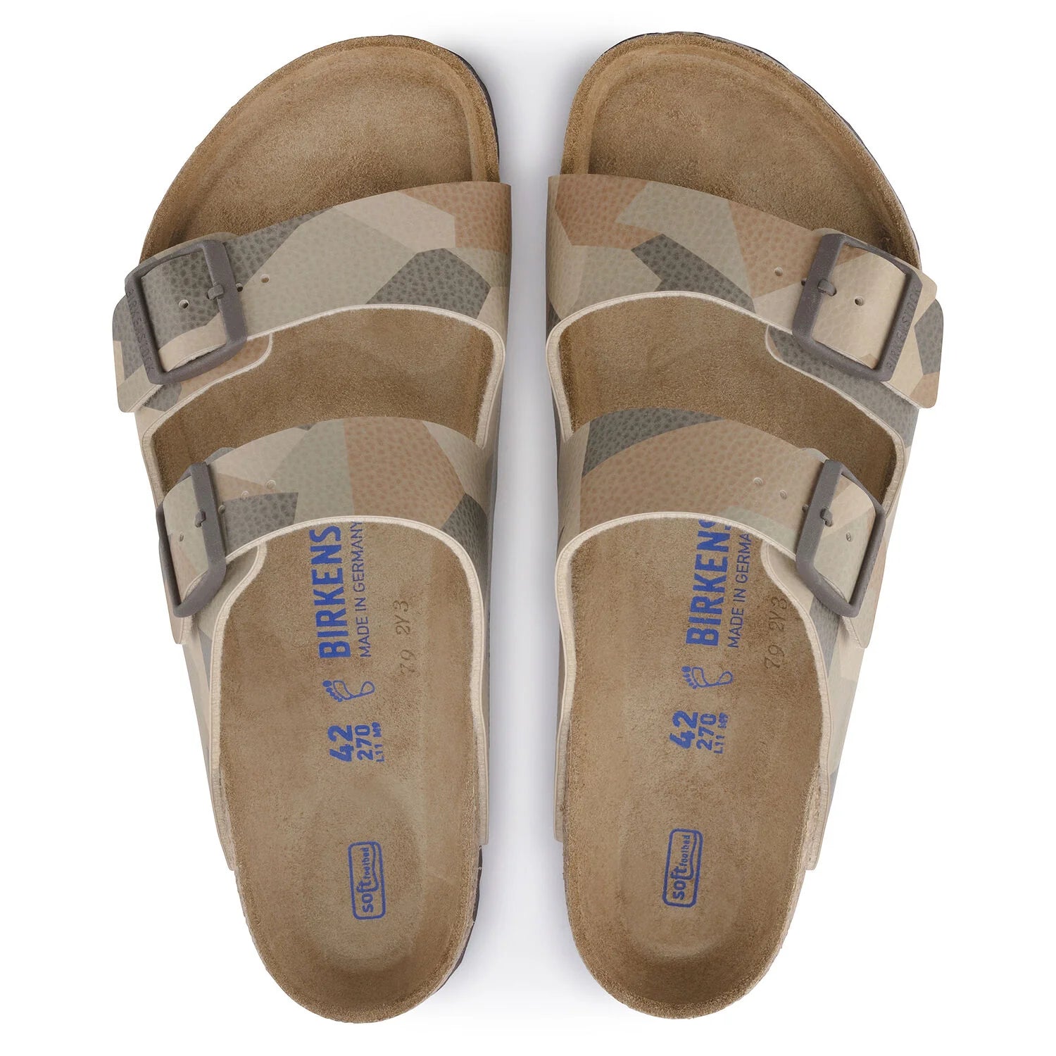 Birkenstock Sandalo in Birko-Flor Arizona Uomo Camo Core