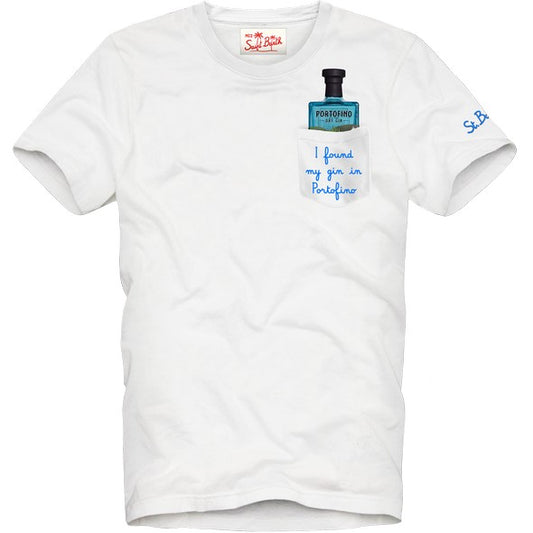 MC2 Saint Barth T-Shirt in Cotone Austin Dry Gin Uomo Bianco