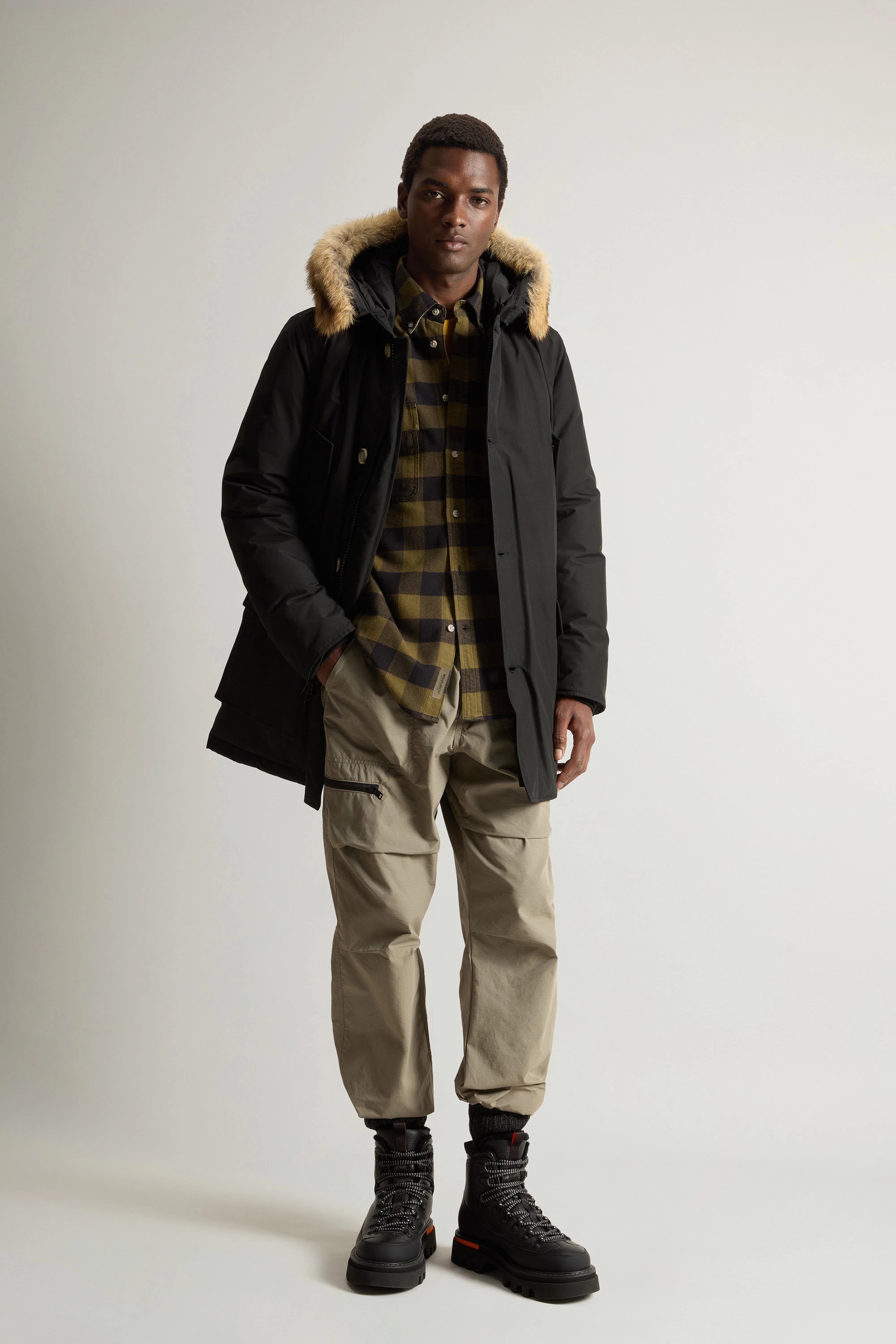 Woolrich Parka Uomo Arctic Detachable Fur Parka Nero