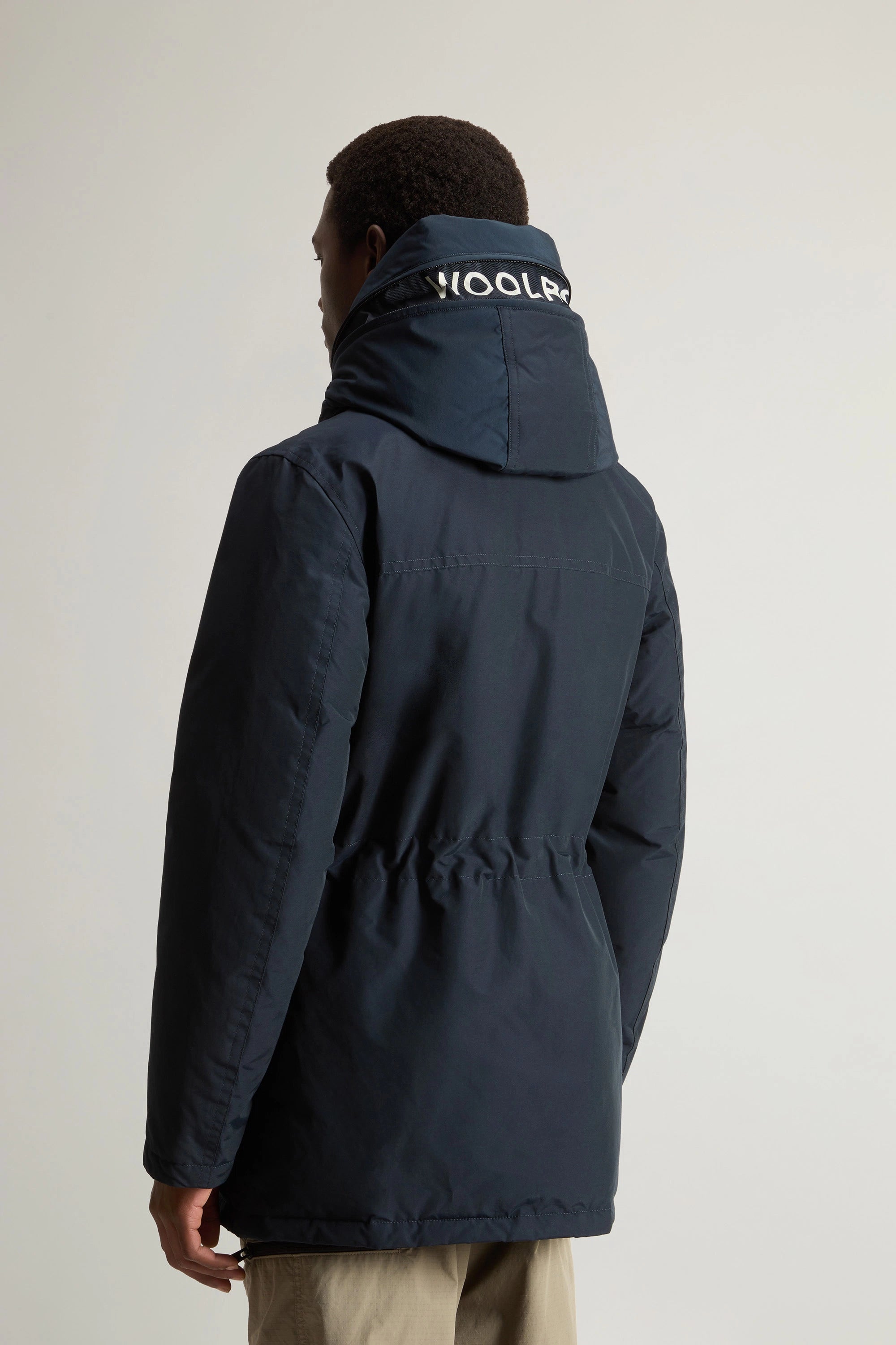 Woolrich Parka Uomo Ramar Arctic Parka Melton Blue