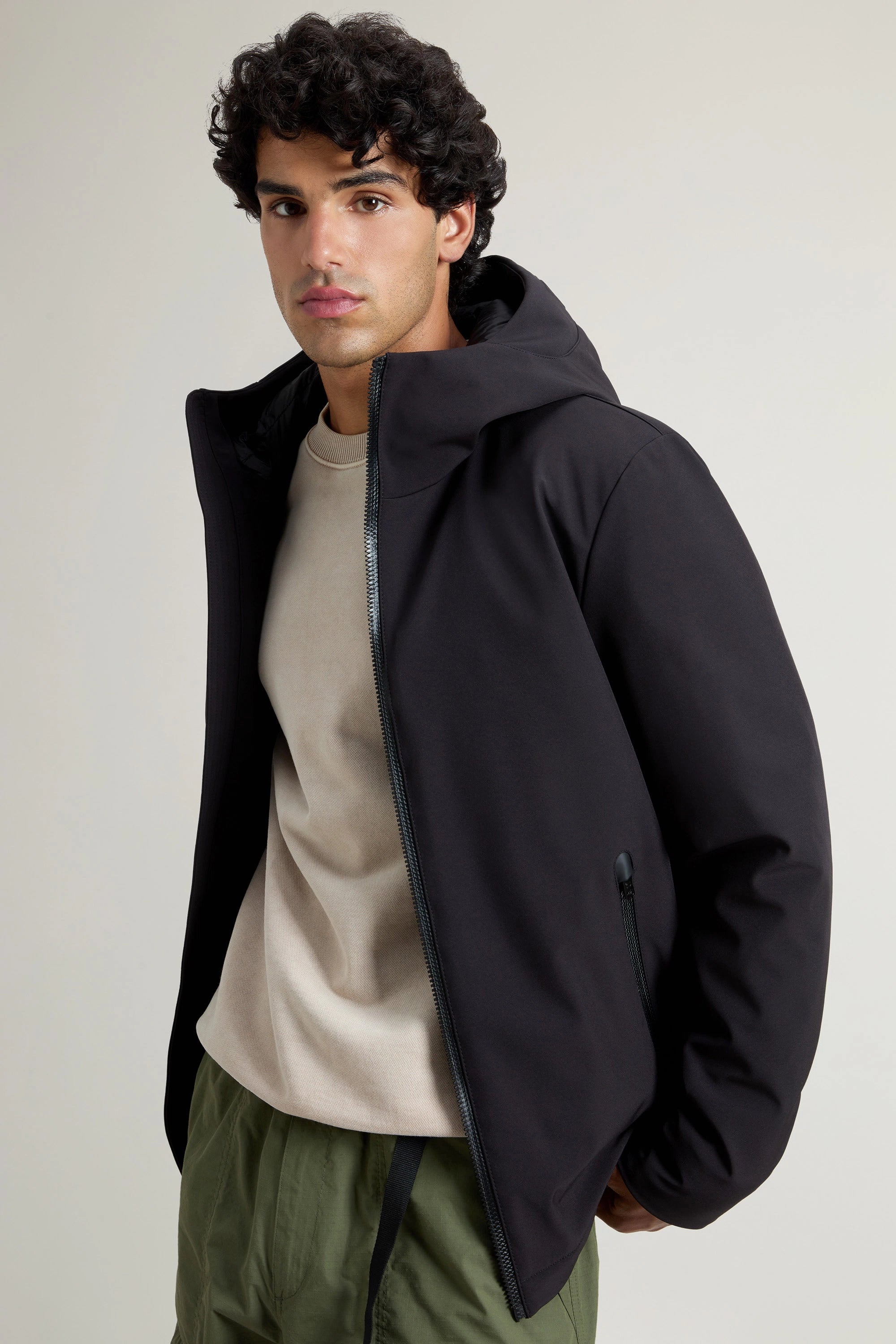Woolrich Giacca Uomo Pacific Soft Shell Jacket Nero