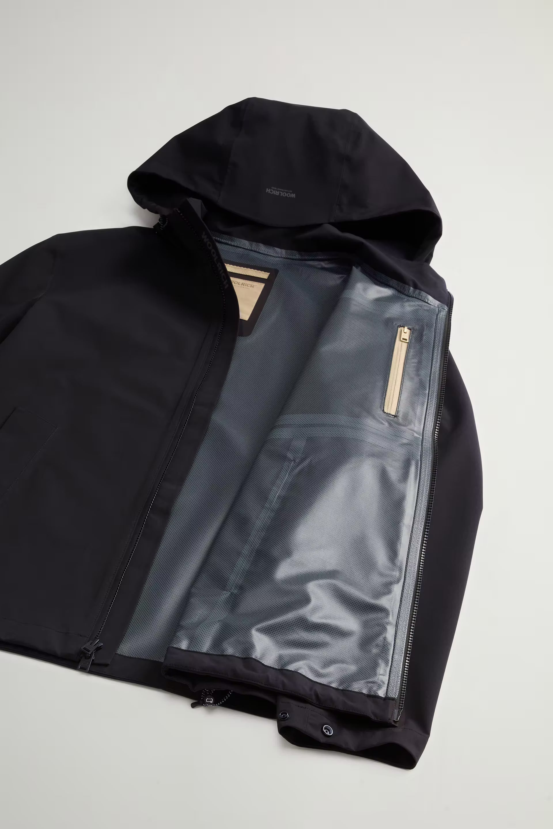 Woolrich Giacca Pacific in Tessuto a Due Strati Uomo Black