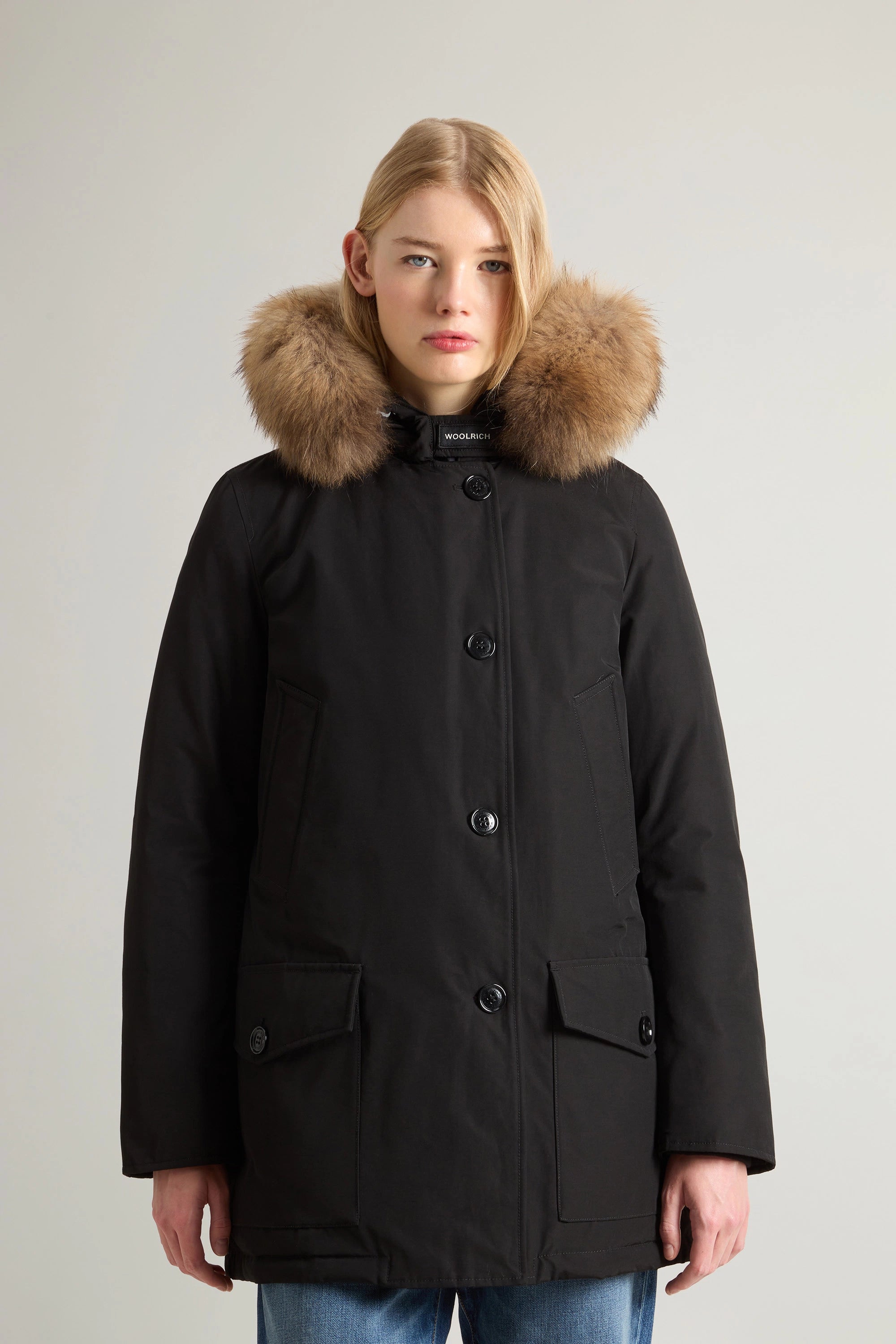 Woolrich Parka con Quattro Tasche Donna W'S Arctic Parka DF Nero