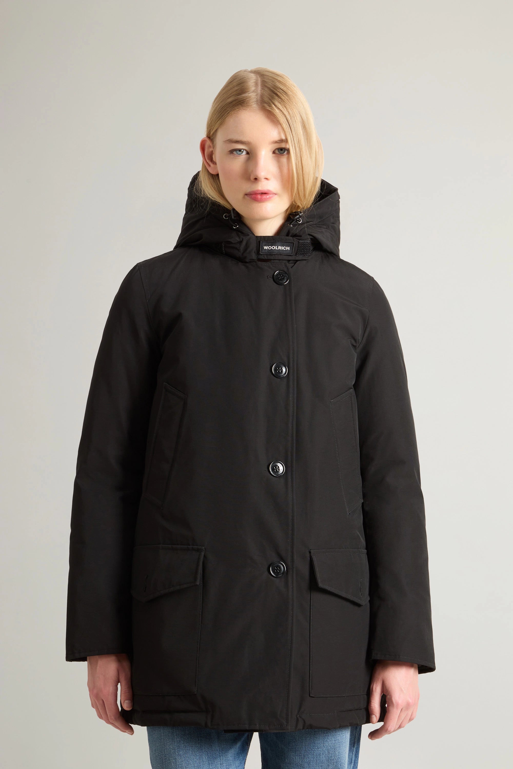 Woolrich Parka con Quattro Tasche Donna W'S Arctic Parka DF Nero
