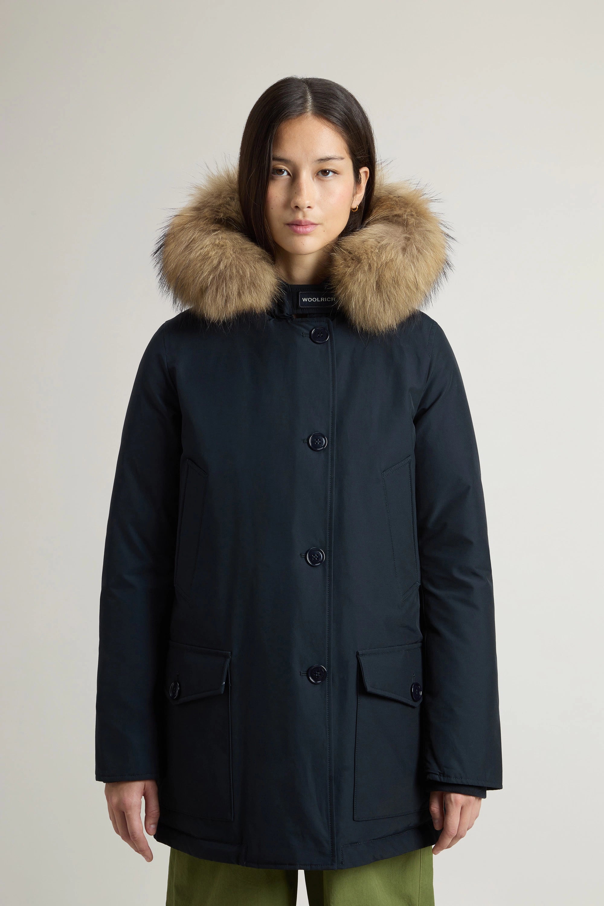 Woolrich Parka Donna Arctic Detachable Fur Parka Dark Navy