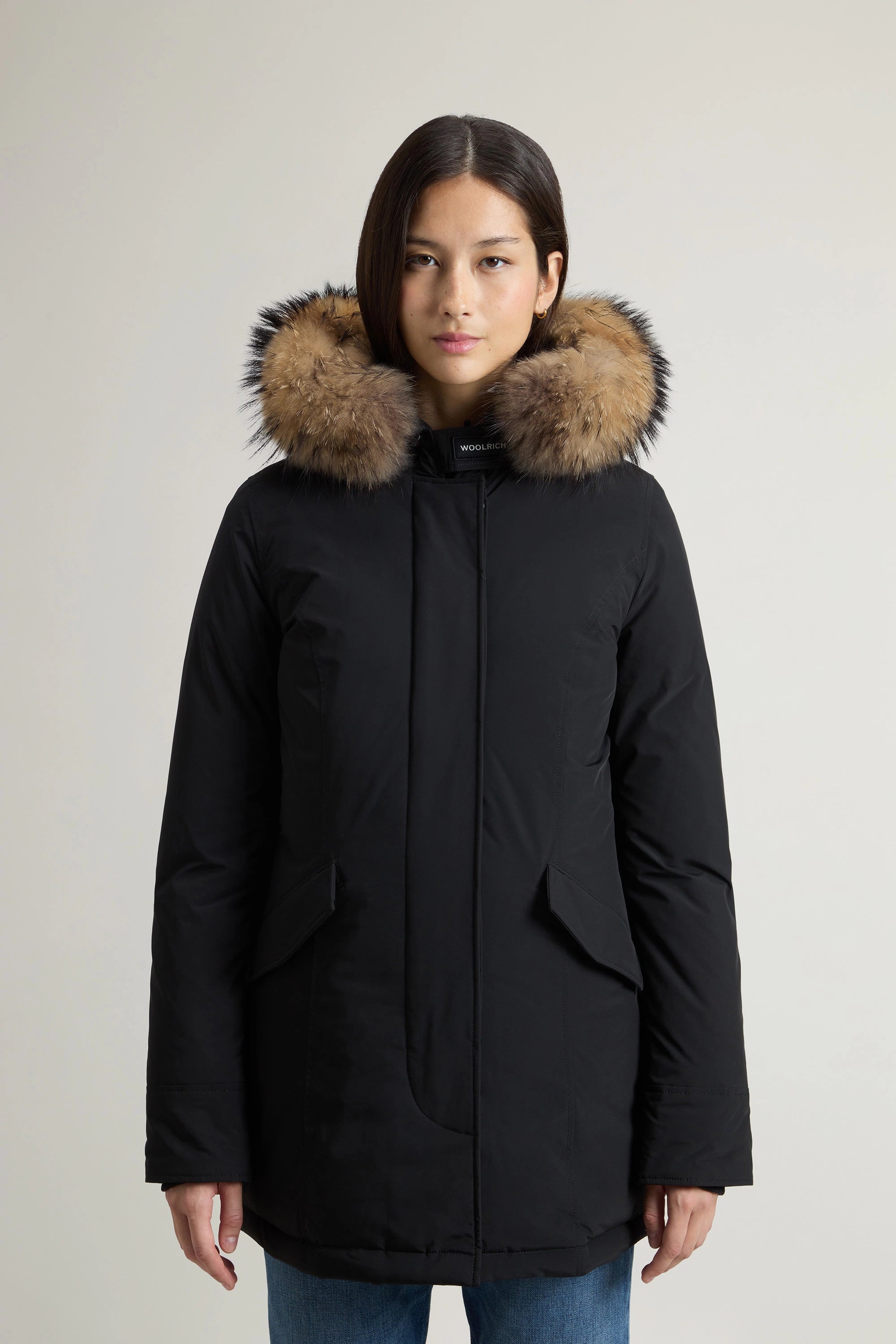 Woolrich Parka Donna W'S Luxury Arctic Raccoon Parka Nero