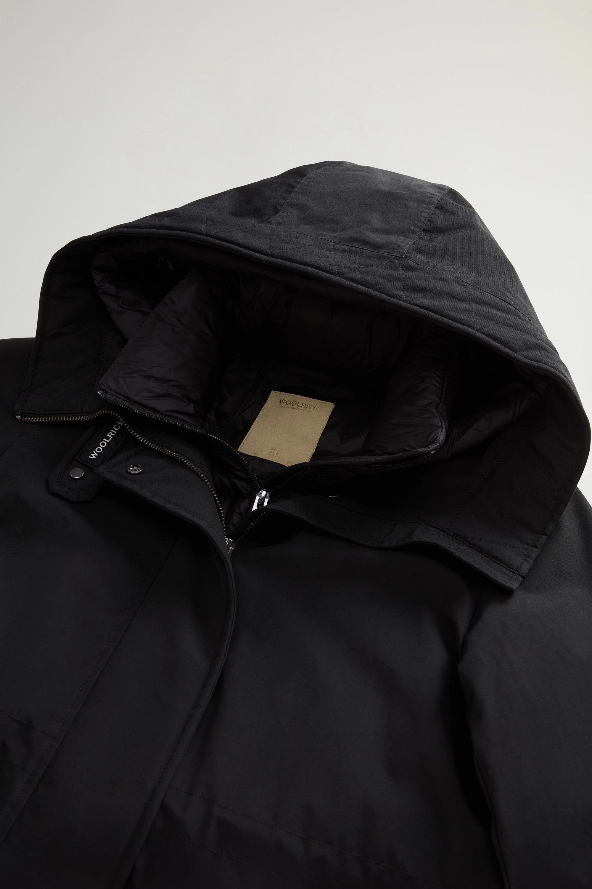 Woolrich Parka in Ramar Cotton Cloth Donna Authentic 3 in 1 Nero