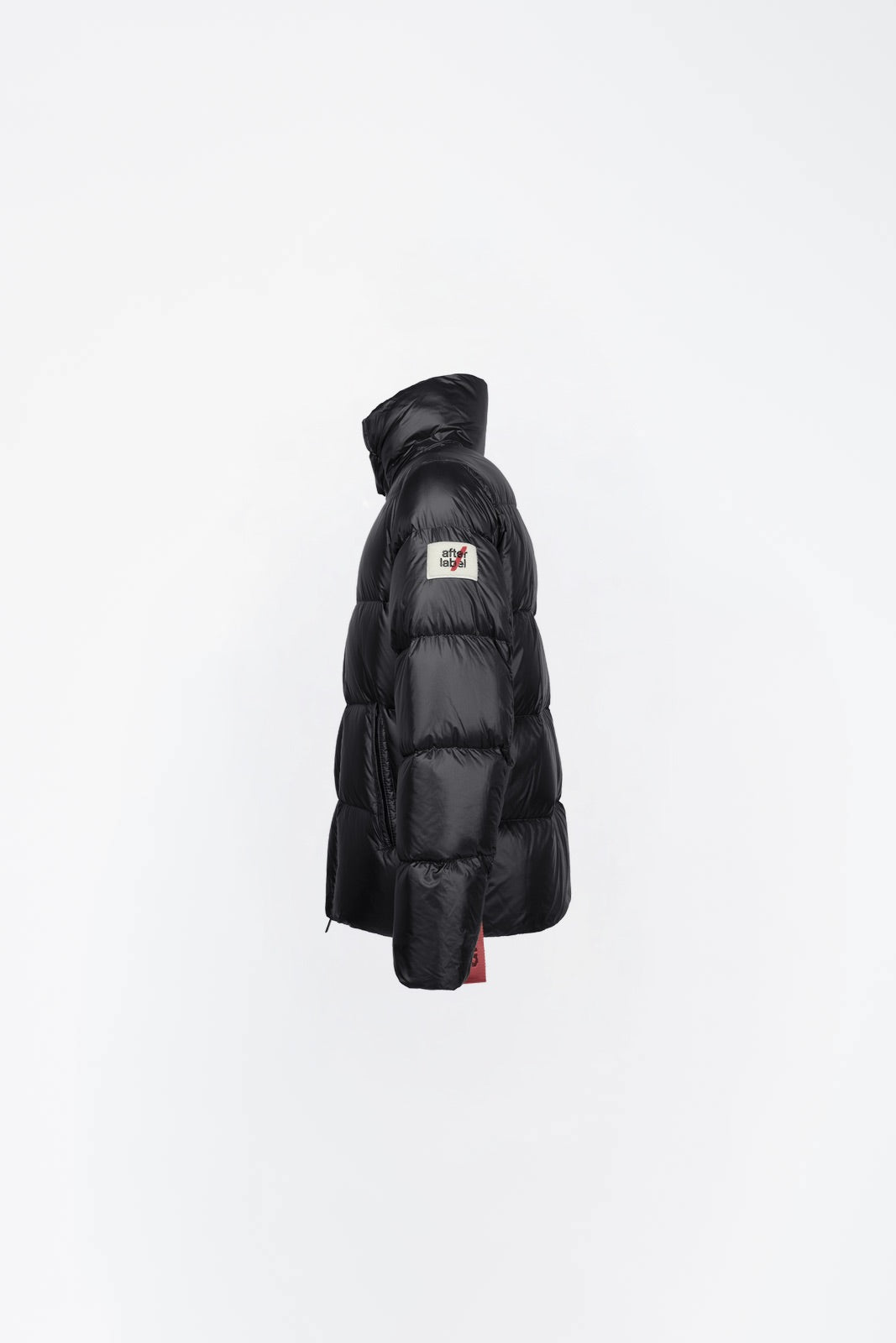 After Label Piumino in Nylon Lucido Uomo Chamonix Nero