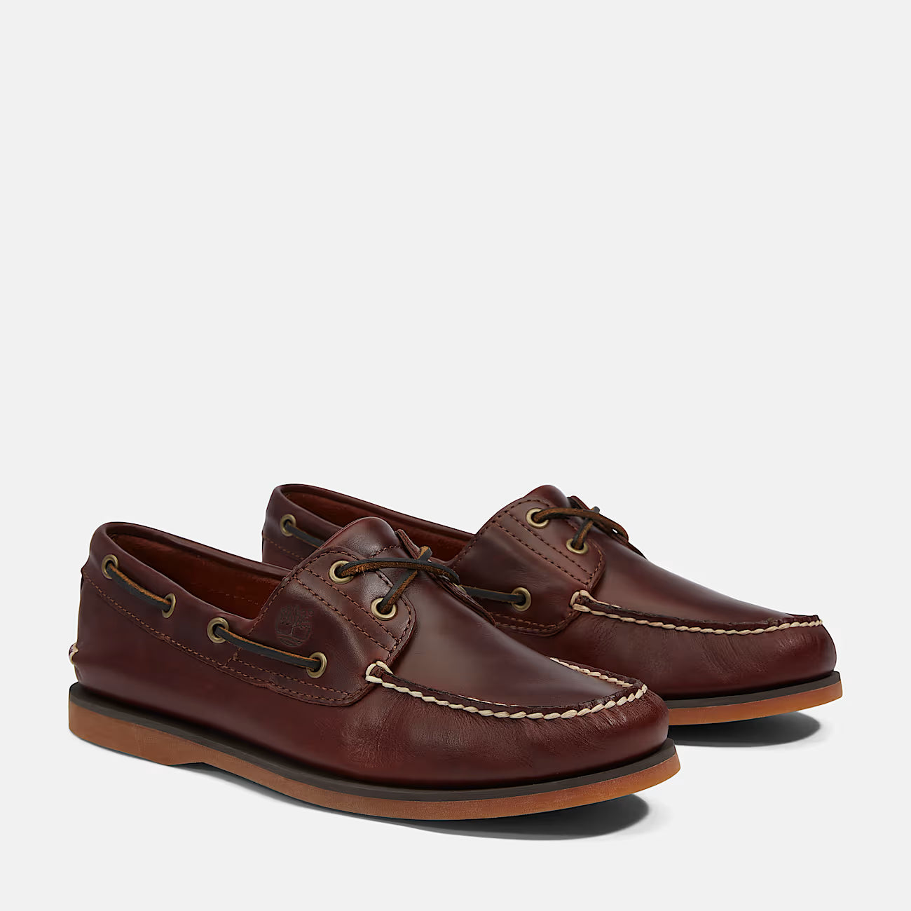 Timberland Scarpa da Barca in Pelle Classic-2Eye Uomo Marrone