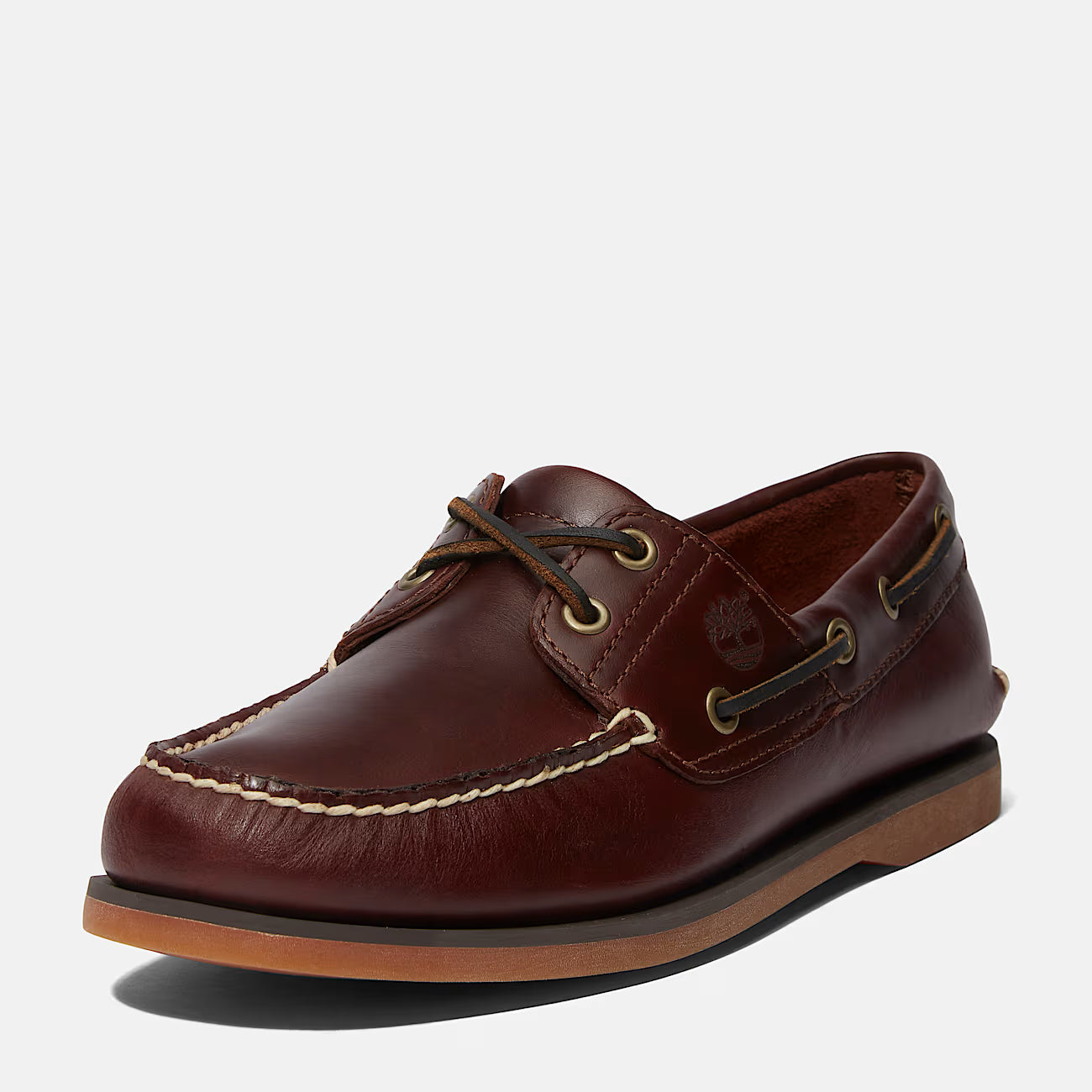 Timberland Scarpa da Barca in Pelle Classic-2Eye Uomo Marrone