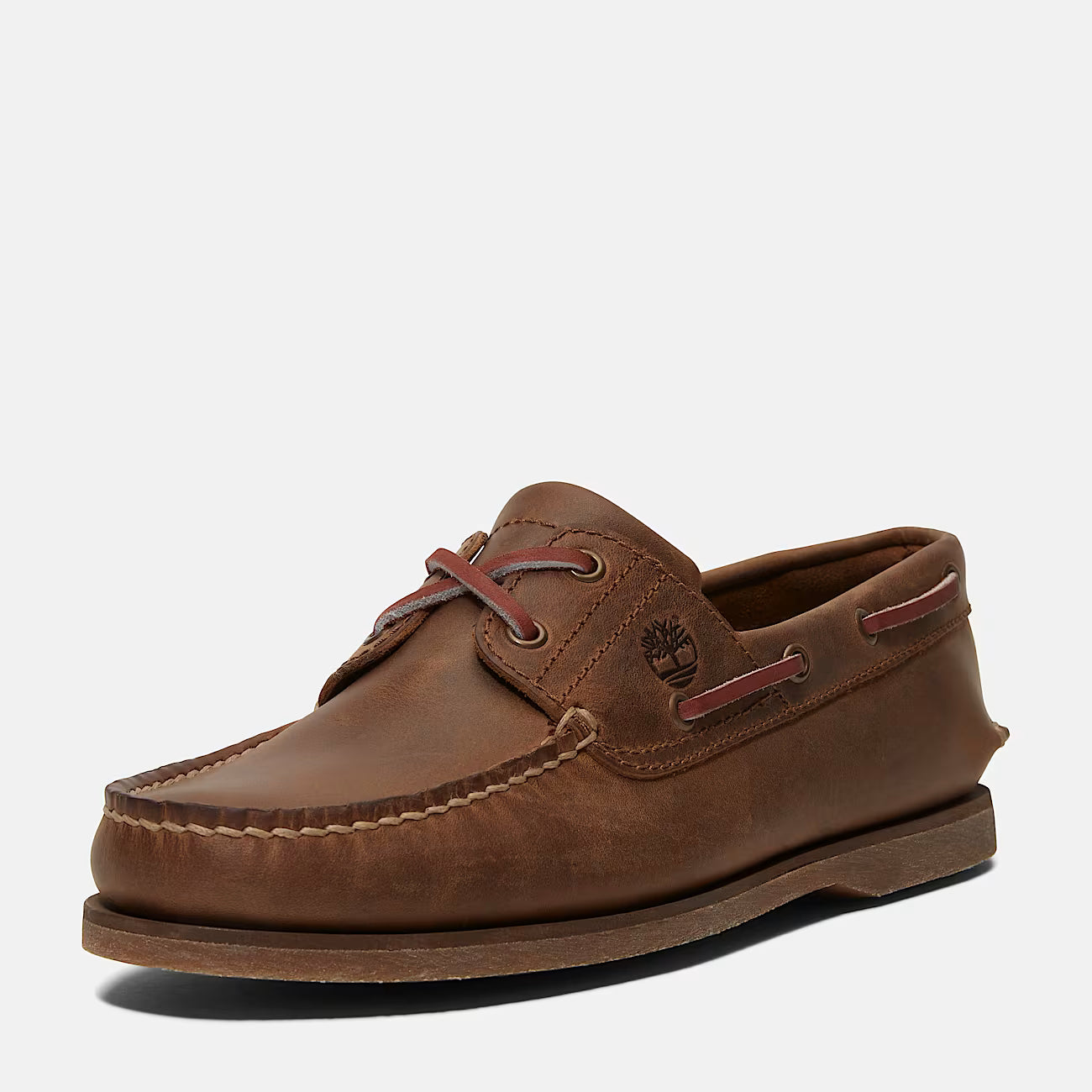 Timberland Scarpa da Barca in Pelle Classic 2-Eye Uomo Marrone