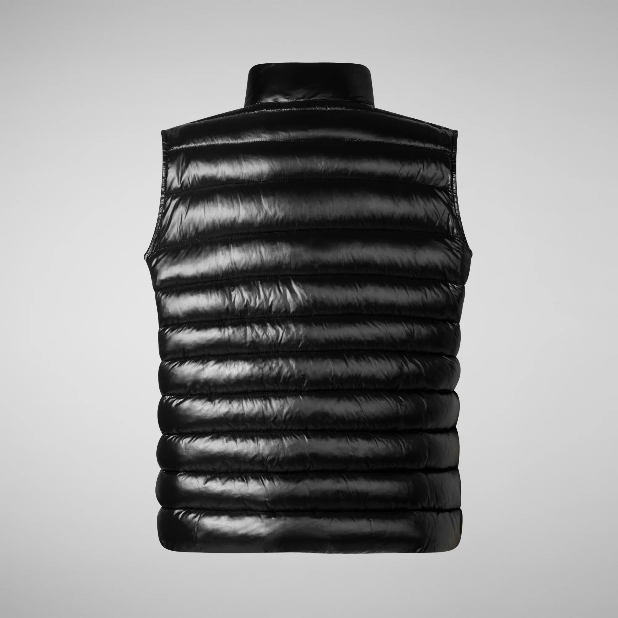 Save The Duck Gilet Lucido Uomo Griffin Nero