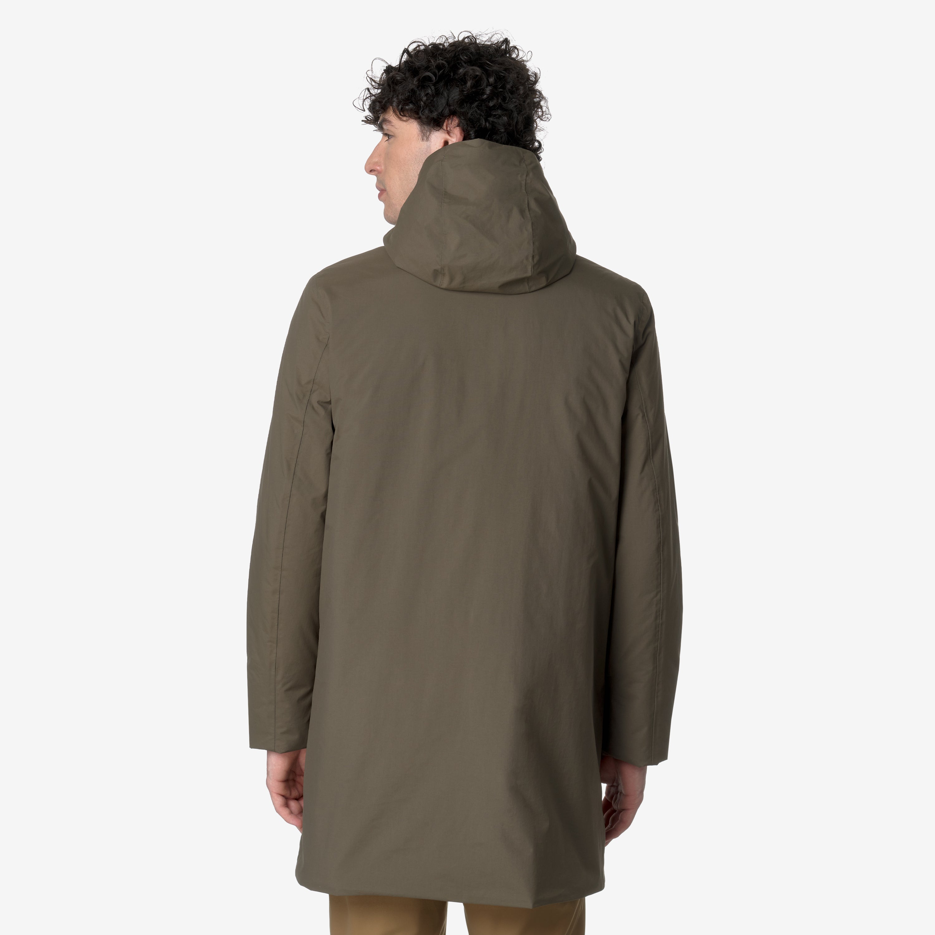 K-Way Giacca Lunga Thomas Warm Ottoman Uomo Brown Greenish