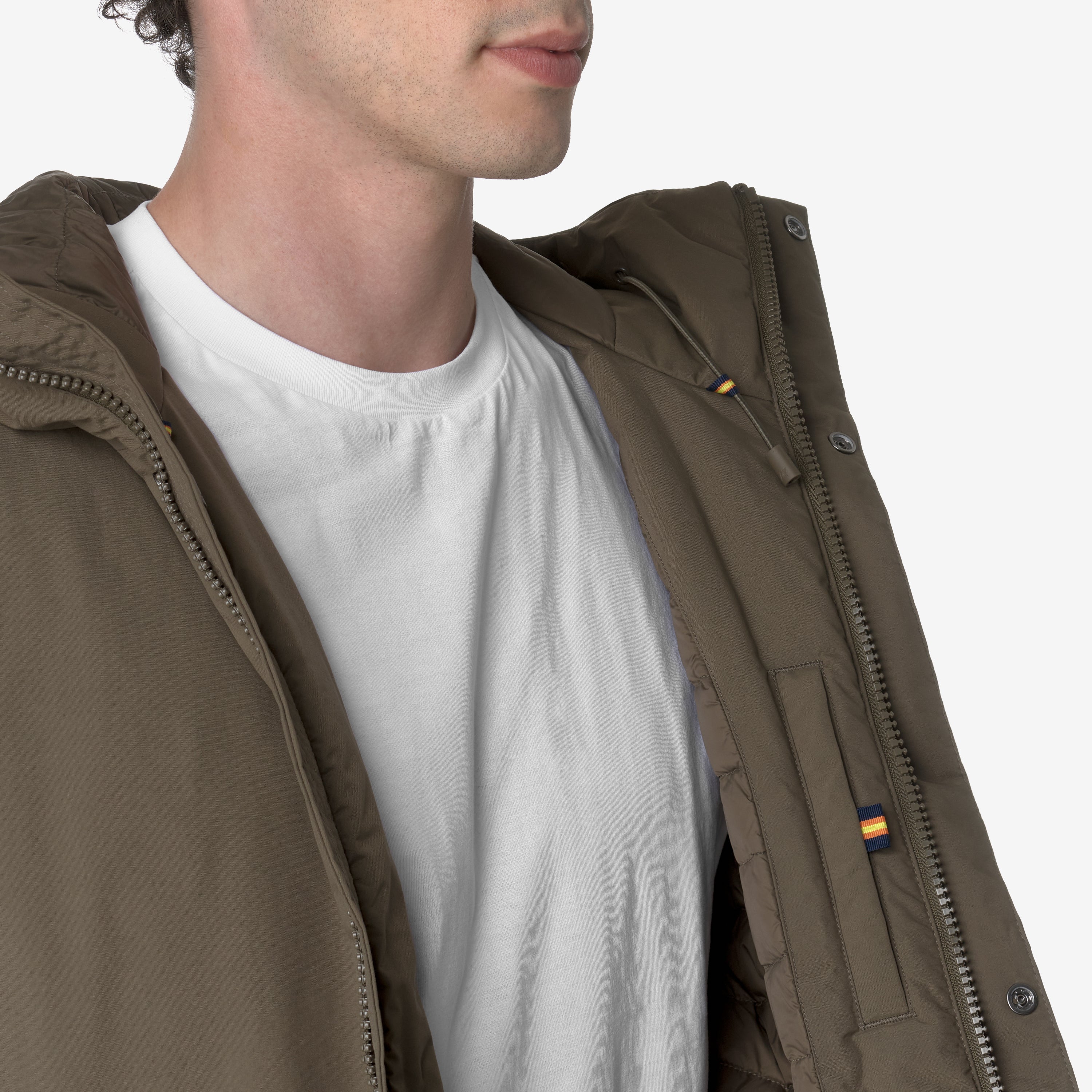 K-Way Giacca Lunga Thomas Warm Ottoman Uomo Brown Greenish