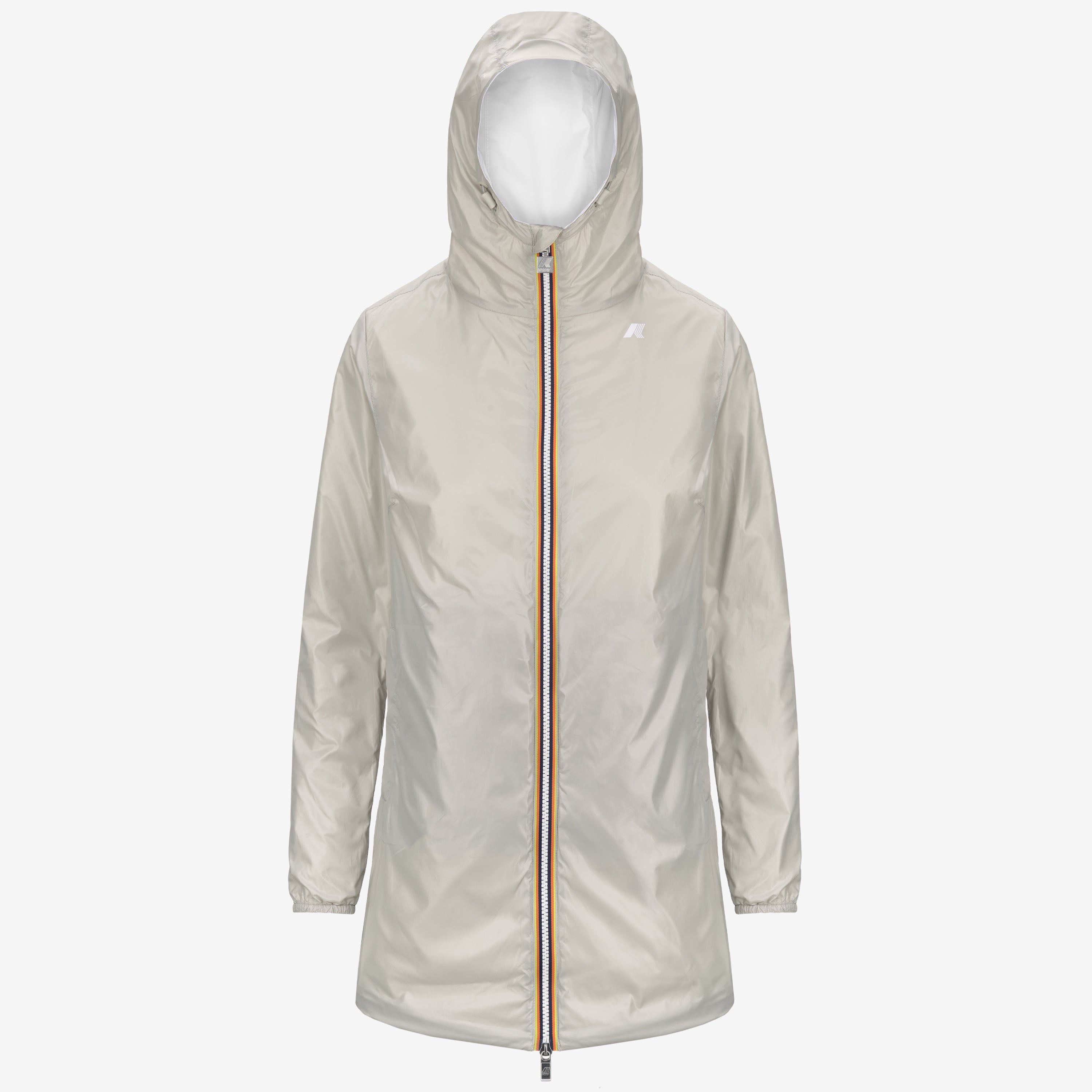 K-Way Giubbetto in Nylon Sophie Eco Plus Reversibile Donna Bianco e Beige