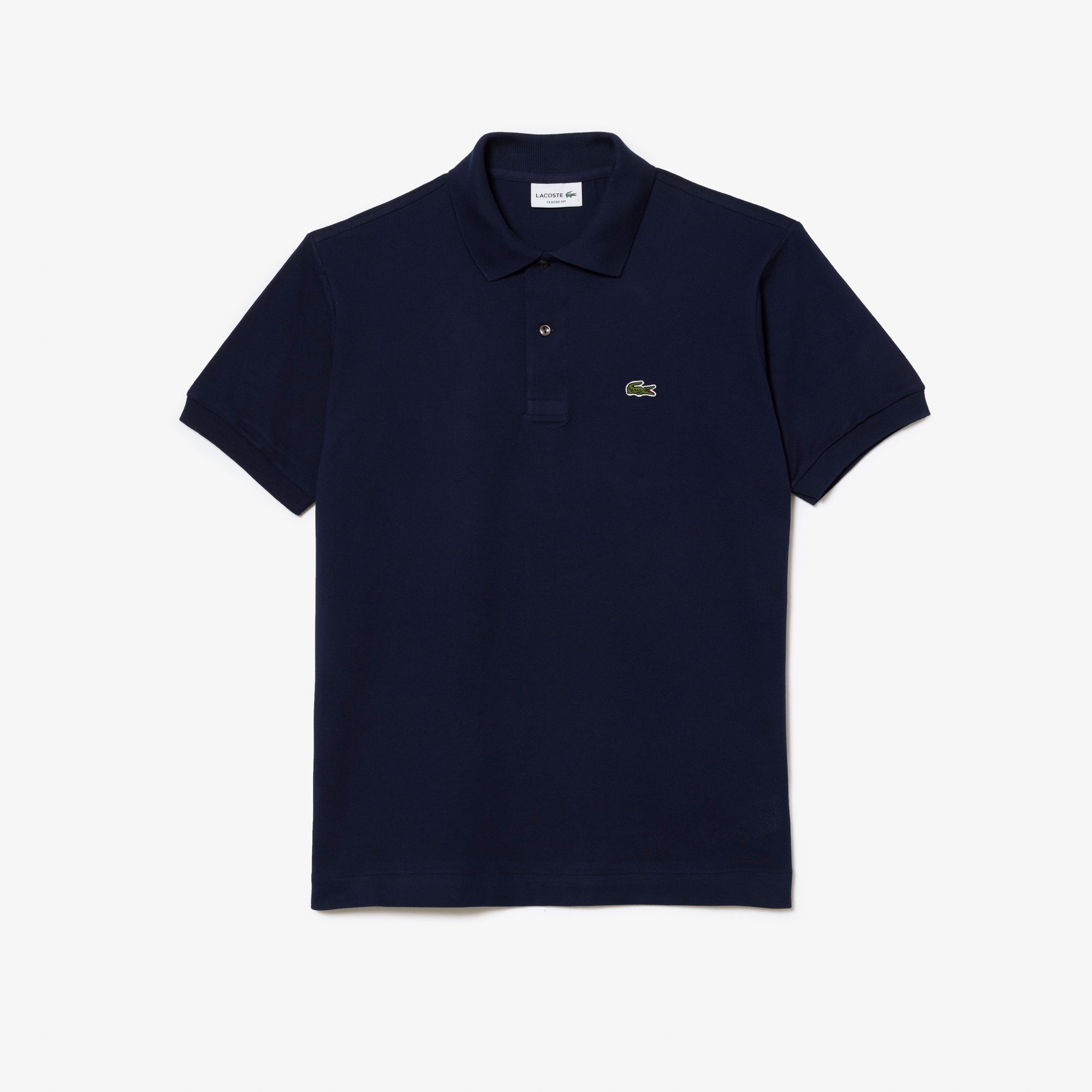 Lacoste Polo Manica Corta in Cotone L 12.12 Uomo Blu Navy