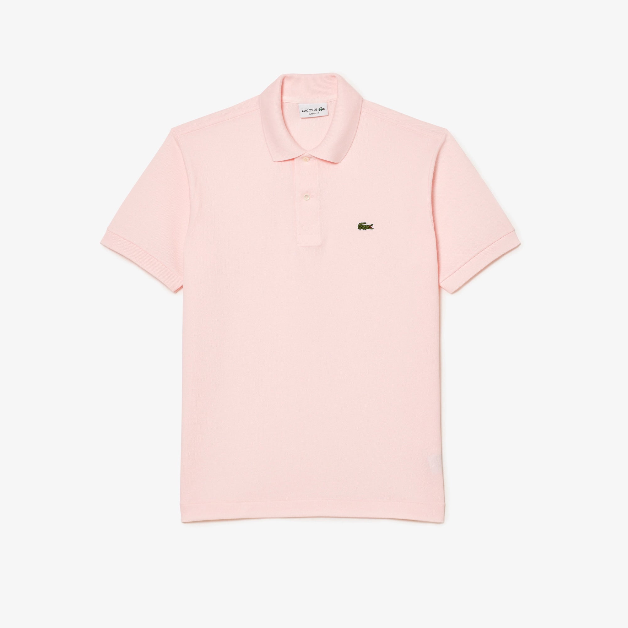 Lacoste Polo Manica Corta in Cotone L 12.12 Uomo Rosa Chiaro