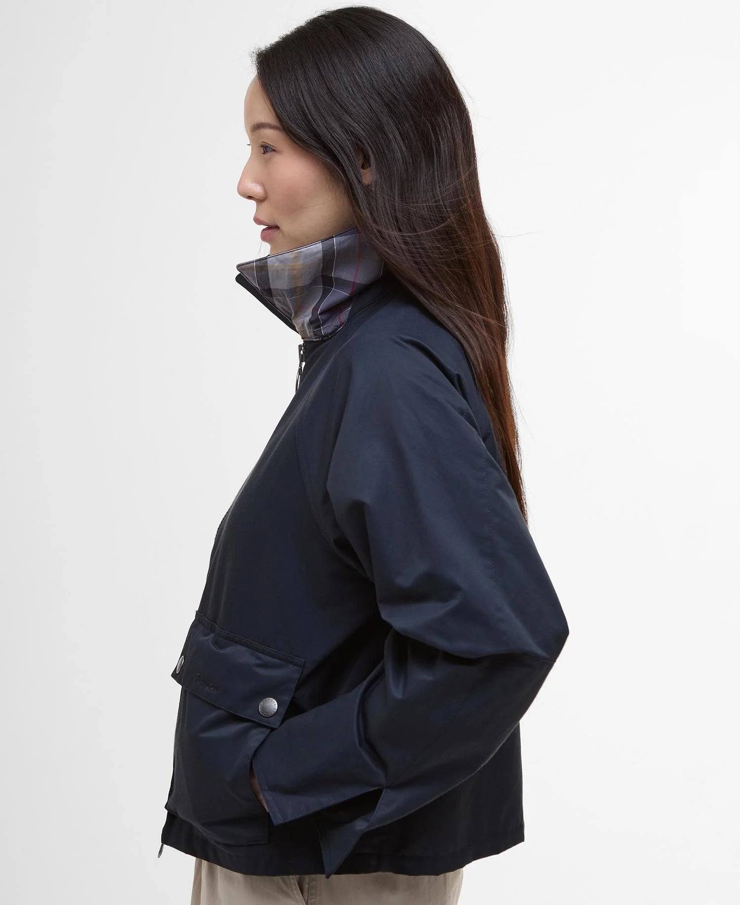 Barbour Giacca in Cotone Donna Tilda Casual Dark Navy