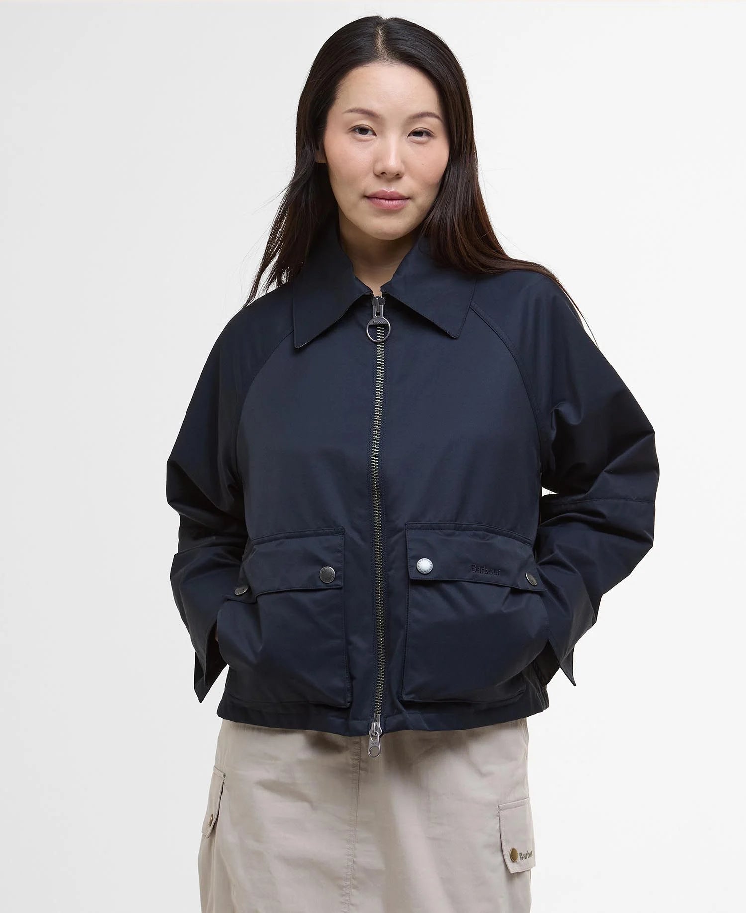 Barbour Giacca in Cotone Donna Tilda Casual Dark Navy