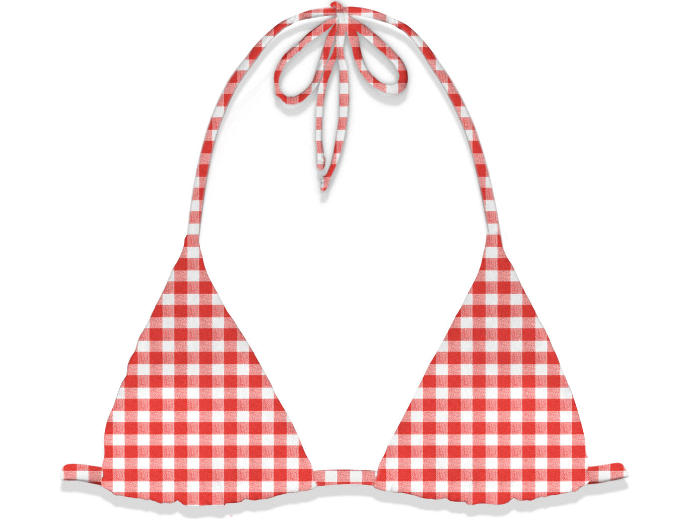 Mc2 Bikini a Triangolo Leah Virgo a Scacchi Vichy Donna Rosso e Bianco