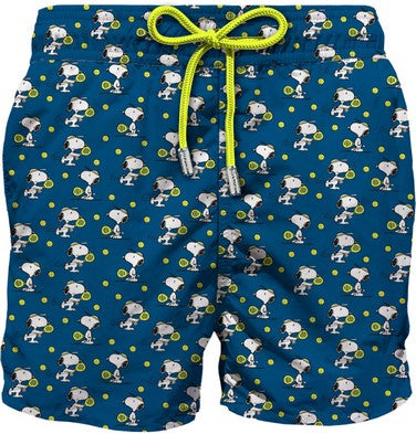 MC2 Saint Barth Costume a Pantaloncino Uomo Lighting Snoopy Padel