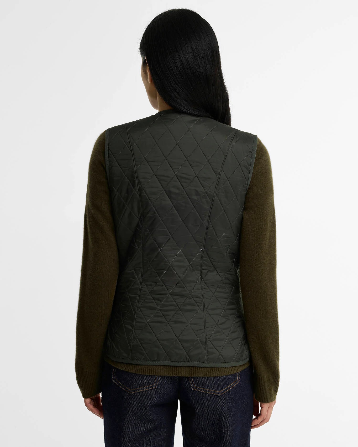 Barbour Gilet/ Fodera in Pile Betty Donna Dark Olive